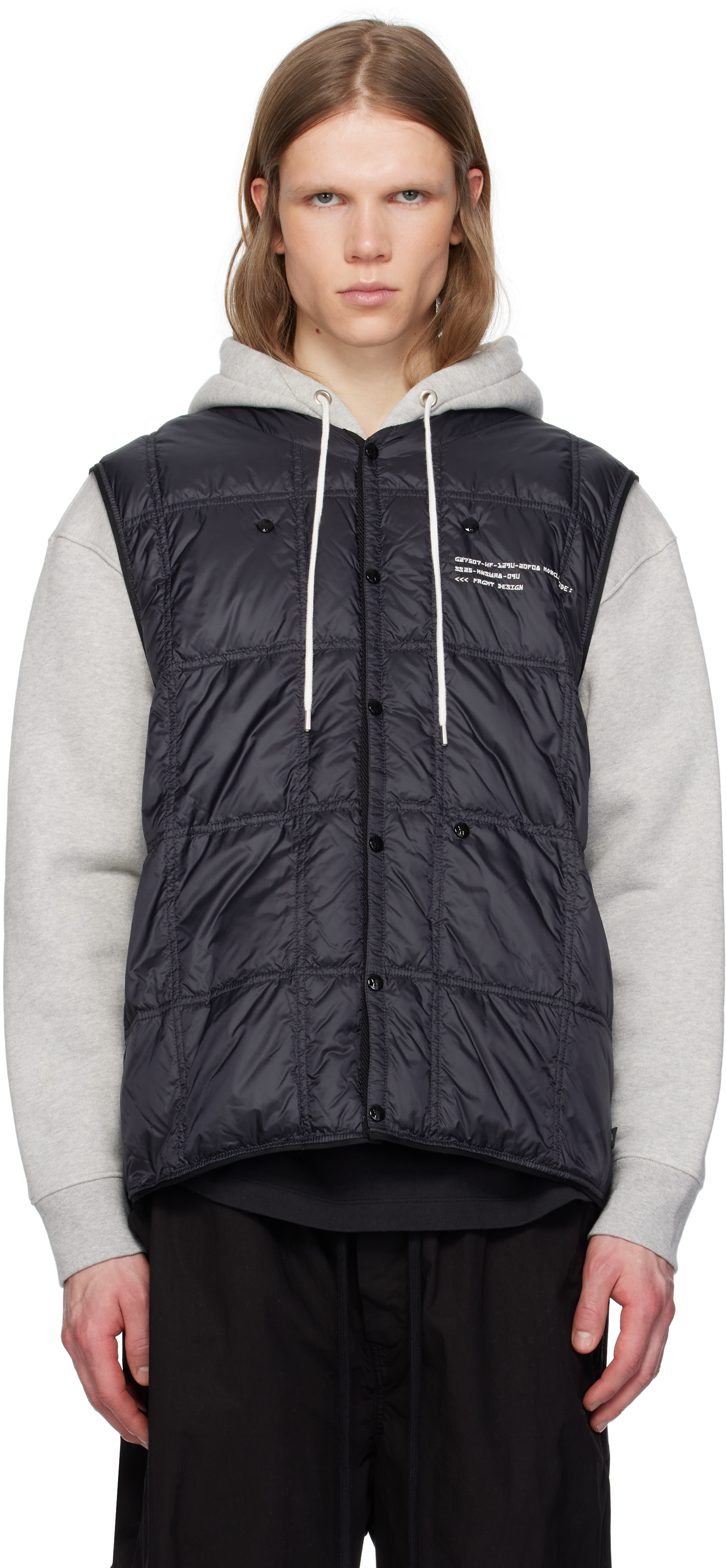 7 Moncler FRGMT Hiroshi Fujiwara Navy Vaile Packable Down Vest