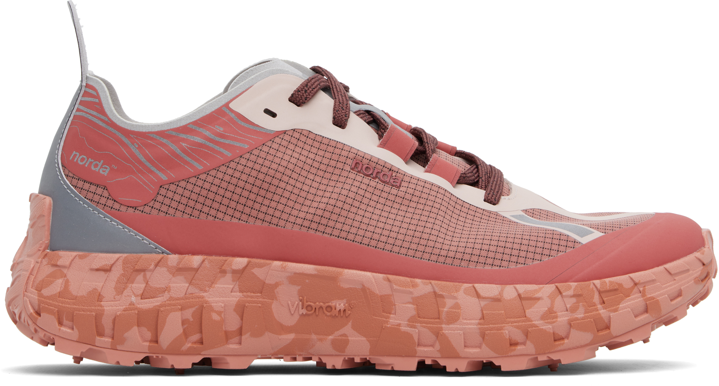 Shop Norda Pink Ray Zahab Edition 001 Sneakers In Vermillion