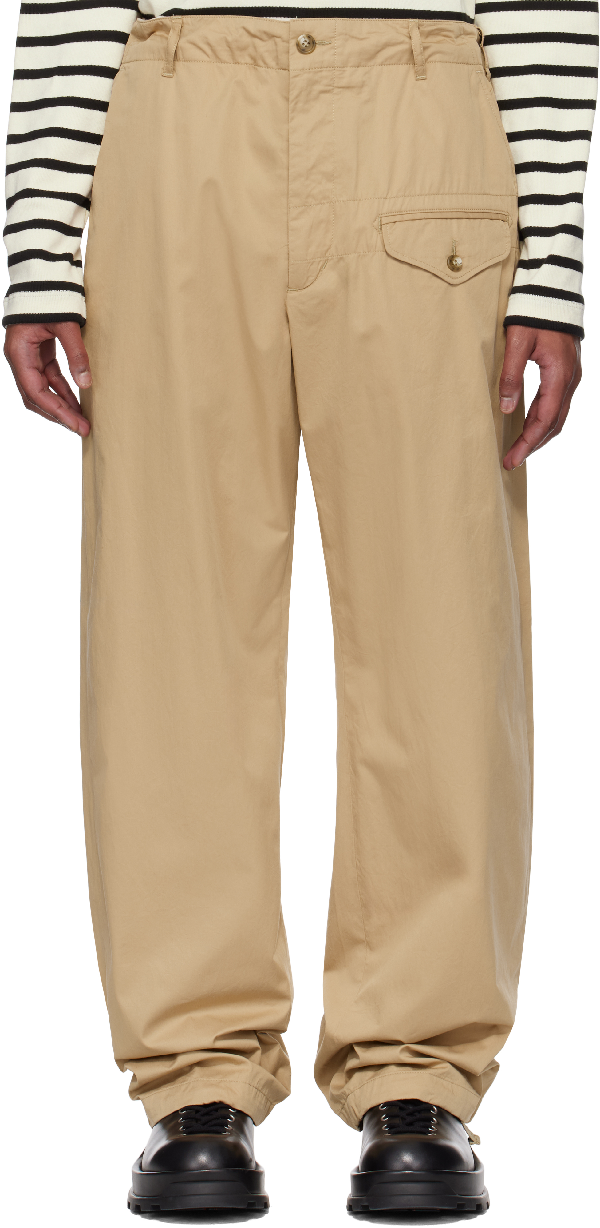 Beige Gurkha Trousers