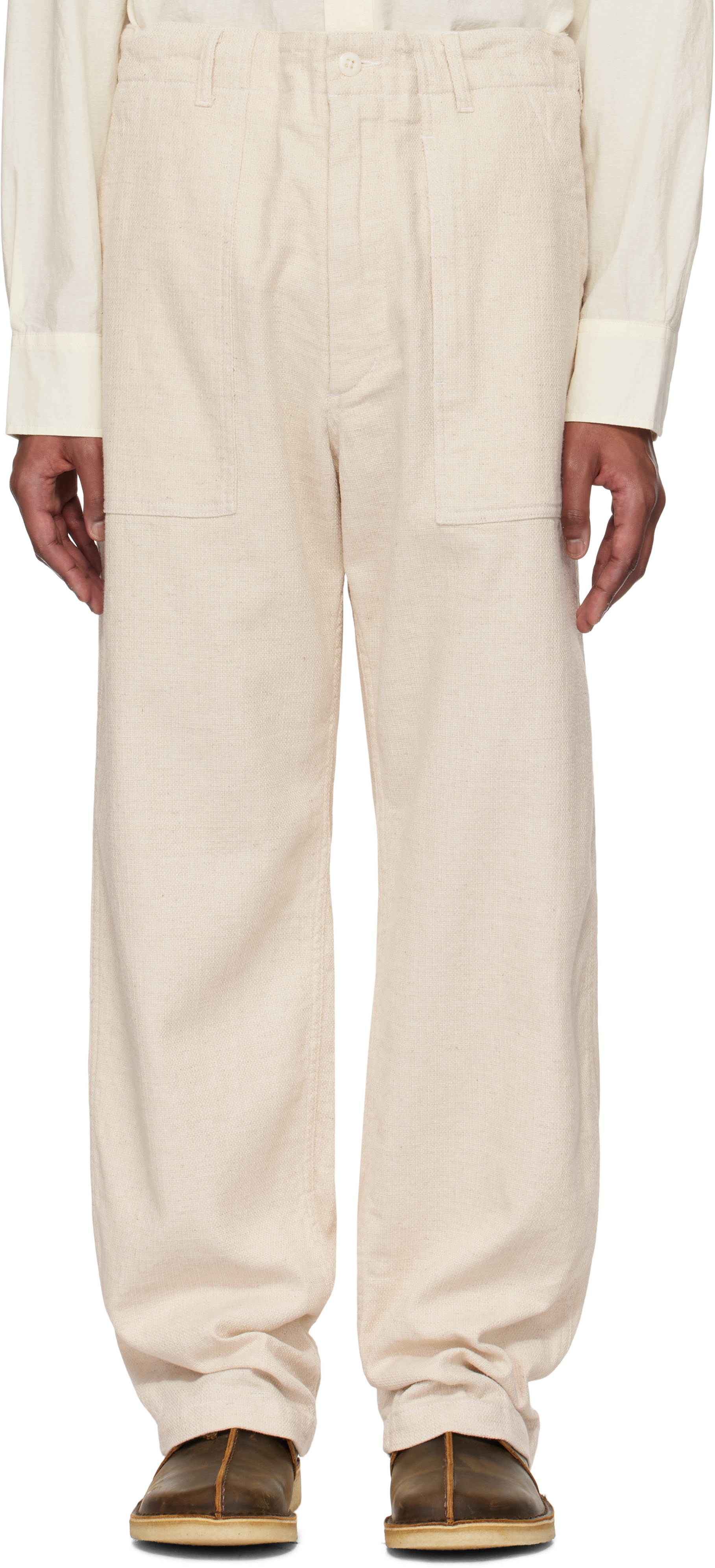 Engineered Garments: Off-White Fatigue Trousers | SSENSE Engineered Garments: Off-White Fatigue Trousers | SSENSE