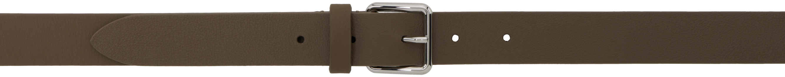 Taupe Calfskin Belt