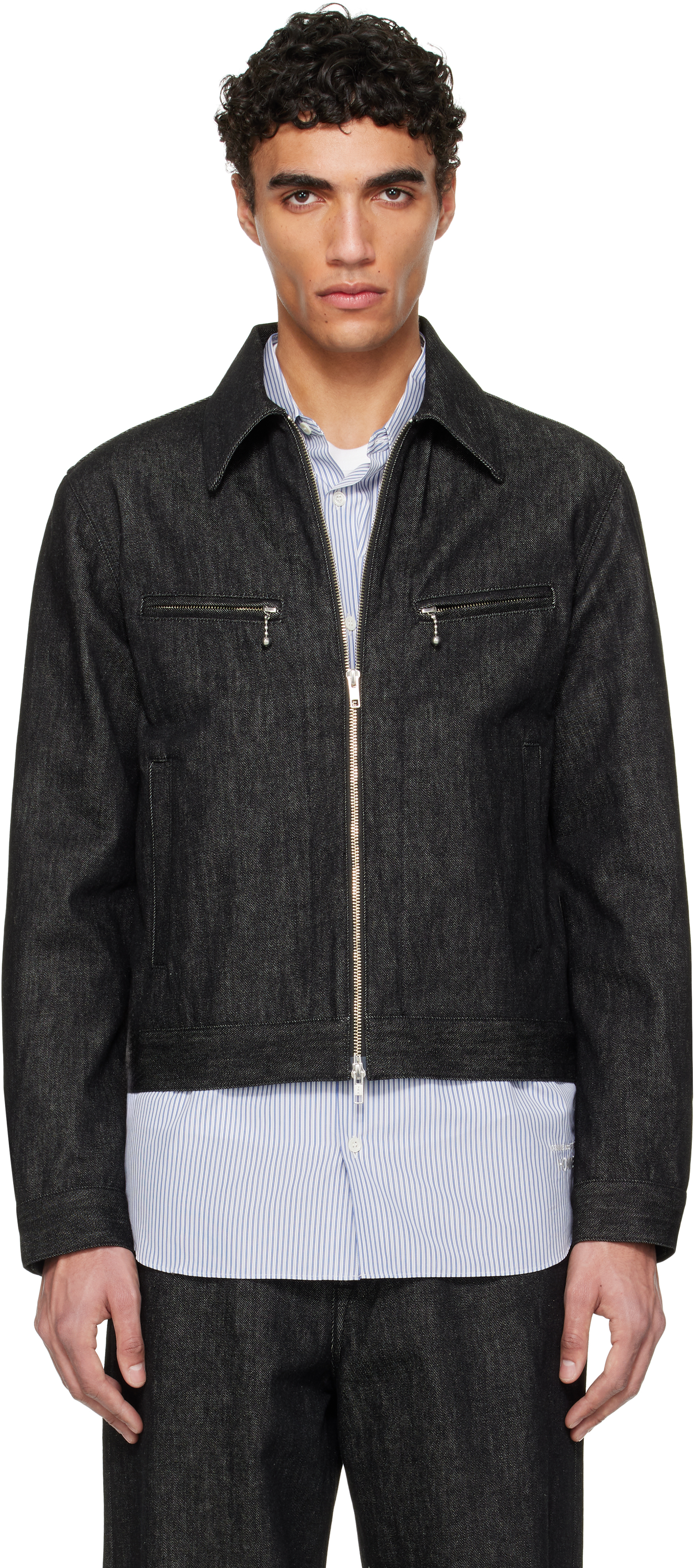 Navy Work Riders Denim Jacket