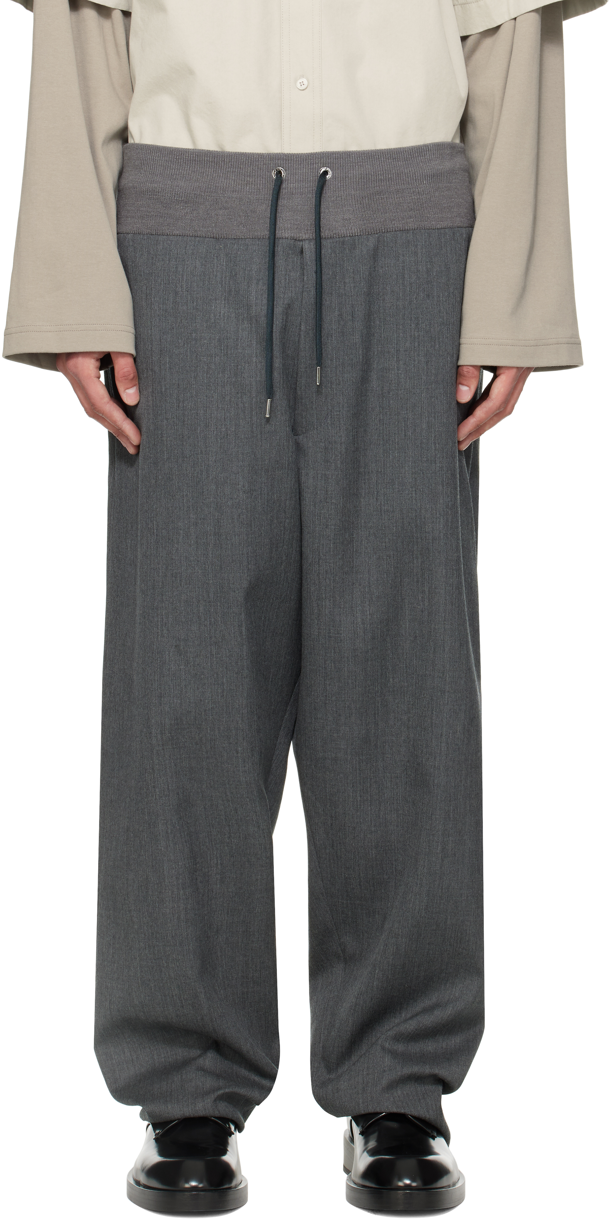 Gray Relaxed Trousers