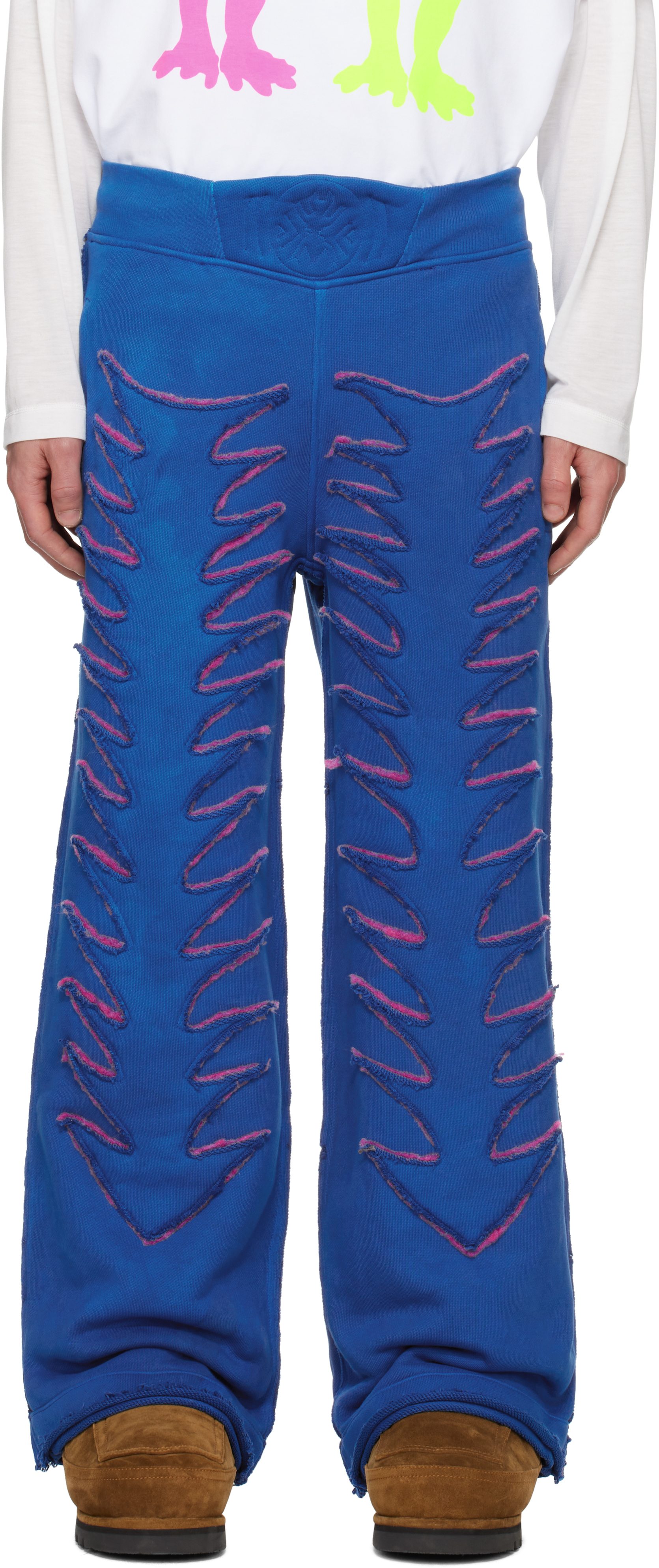 Blue Rumble Sweatpants