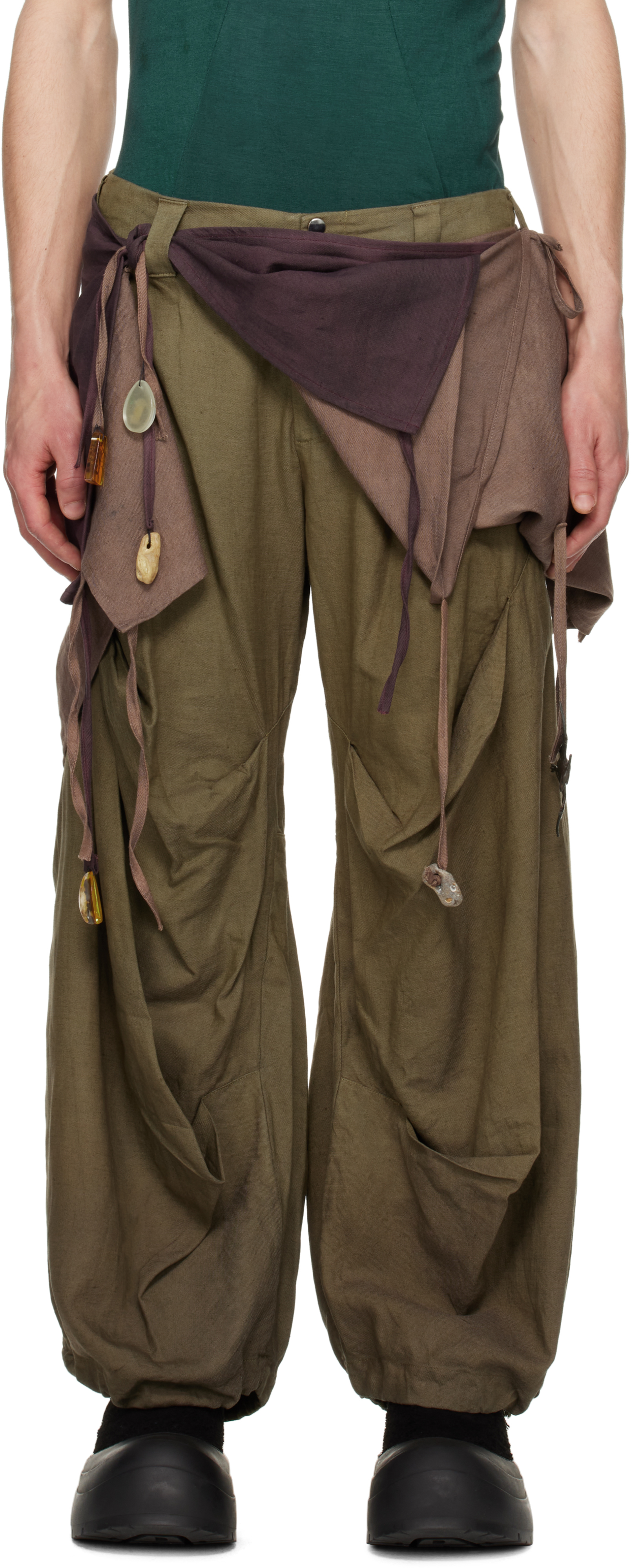 Khaki & Brown Journey Trousers