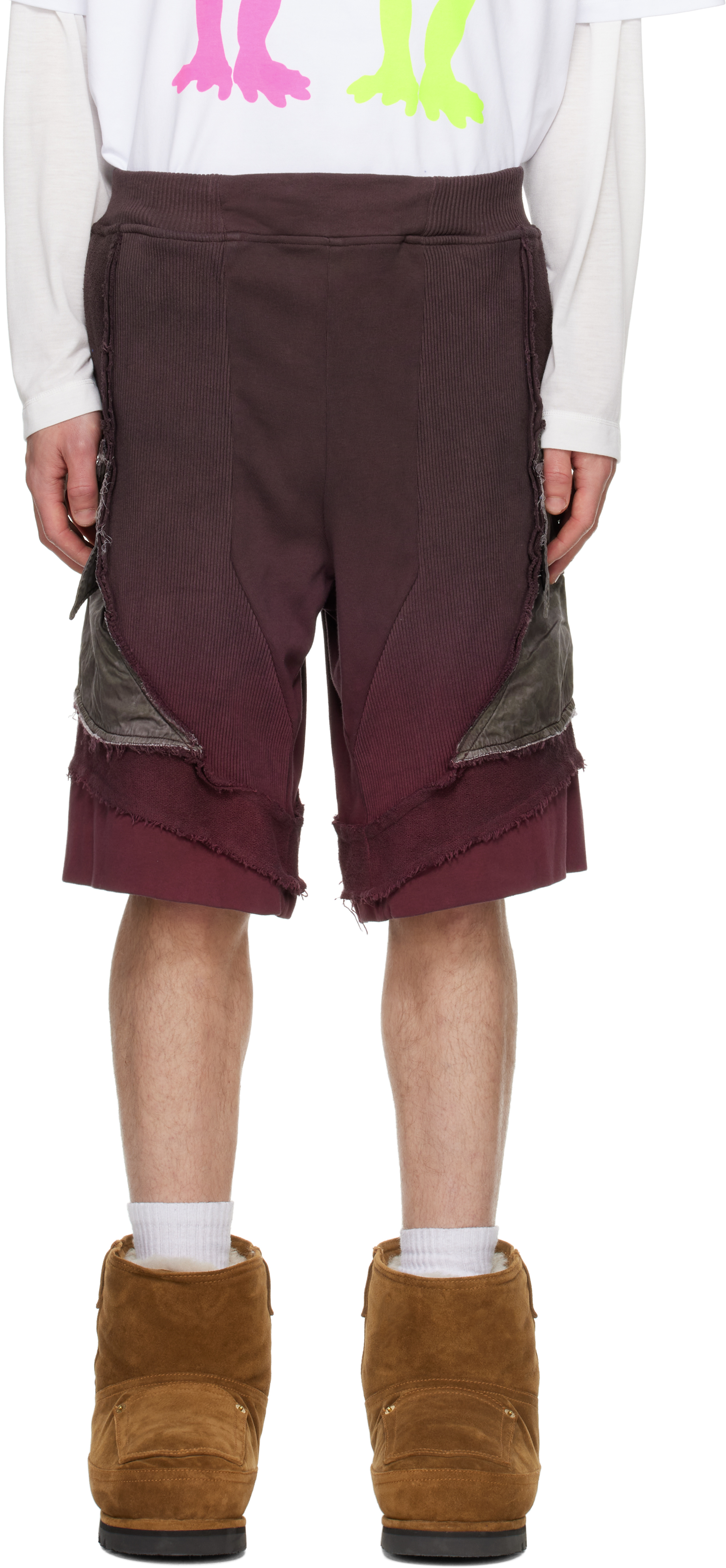 Burgundy Camo Magma Shorts