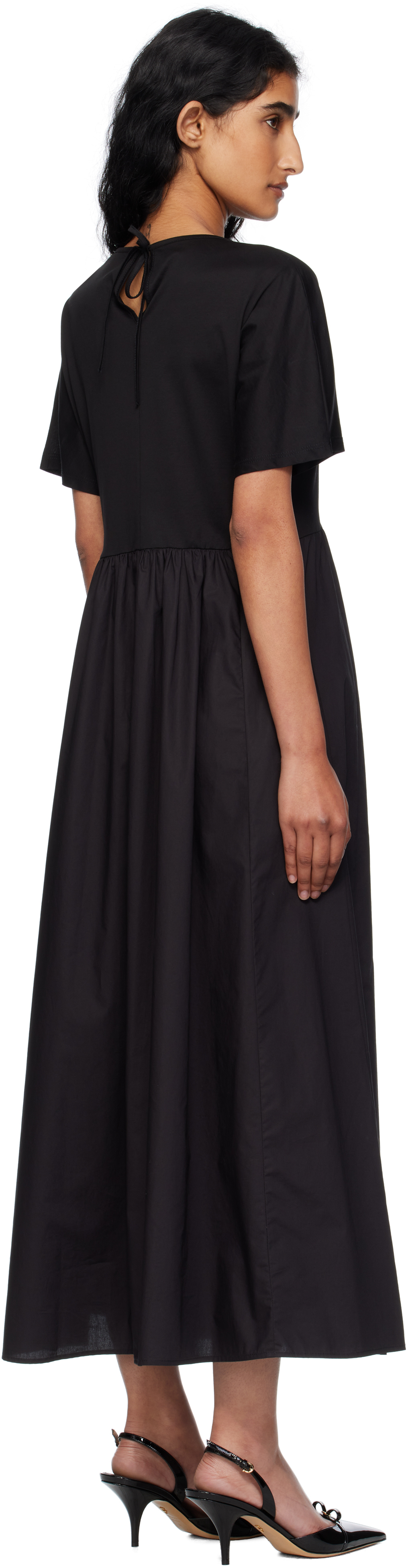 Weekend Max Mara Black Bronzo Midi Dress In Black