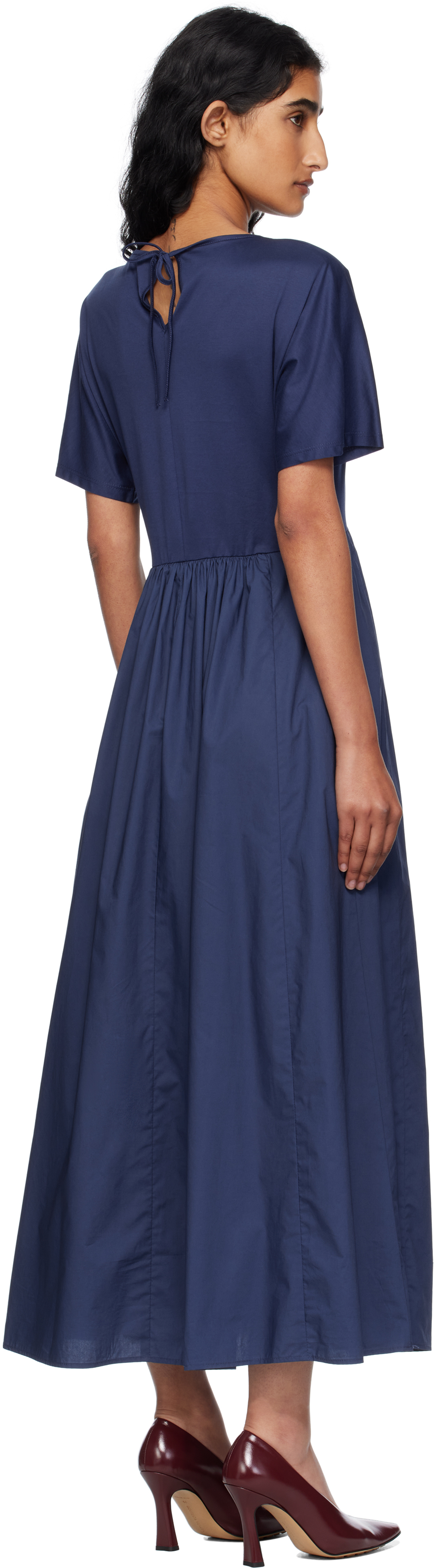Weekend Max Mara Navy Bronzo Midi Dress