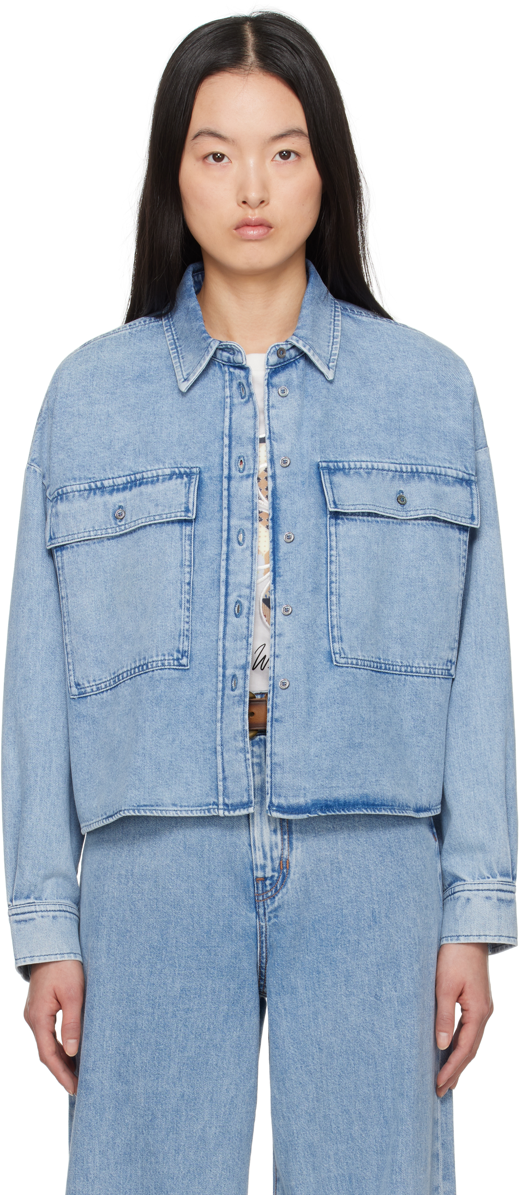 Blue Zemira Denim Shirt