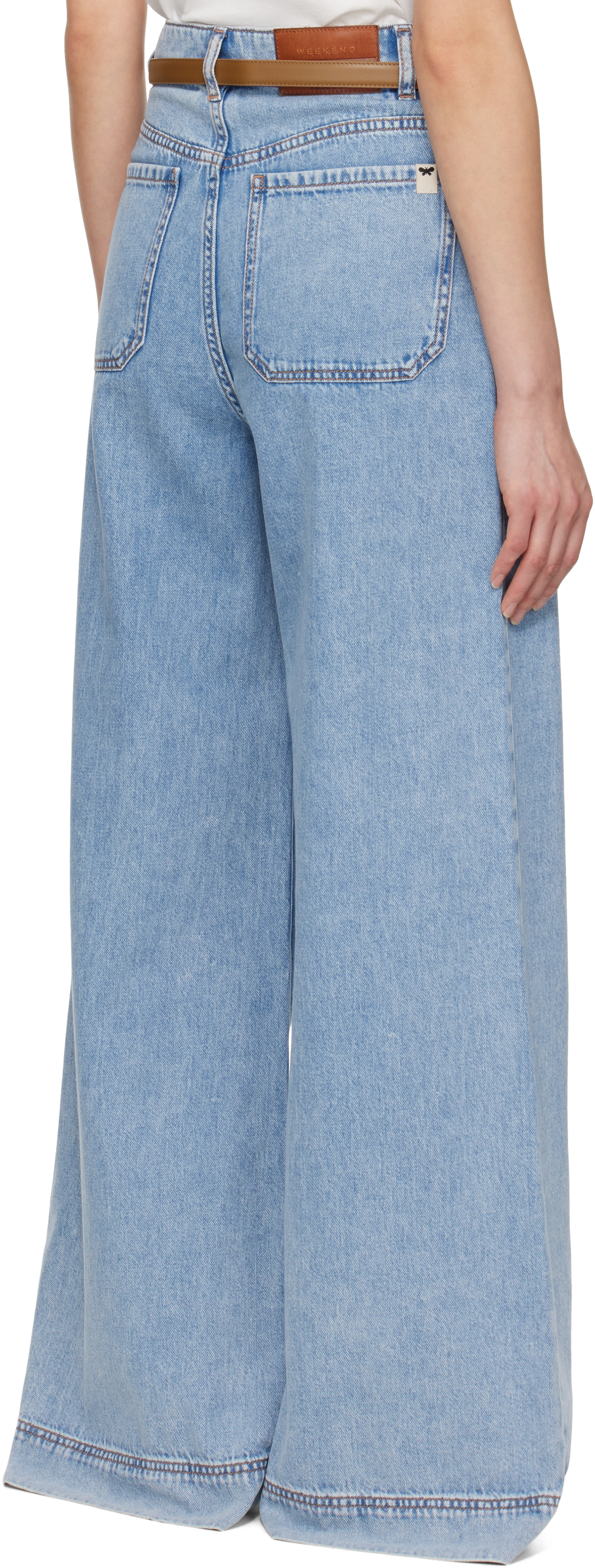 Weekend Max Mara Five-bag Jeans In 038 Navy