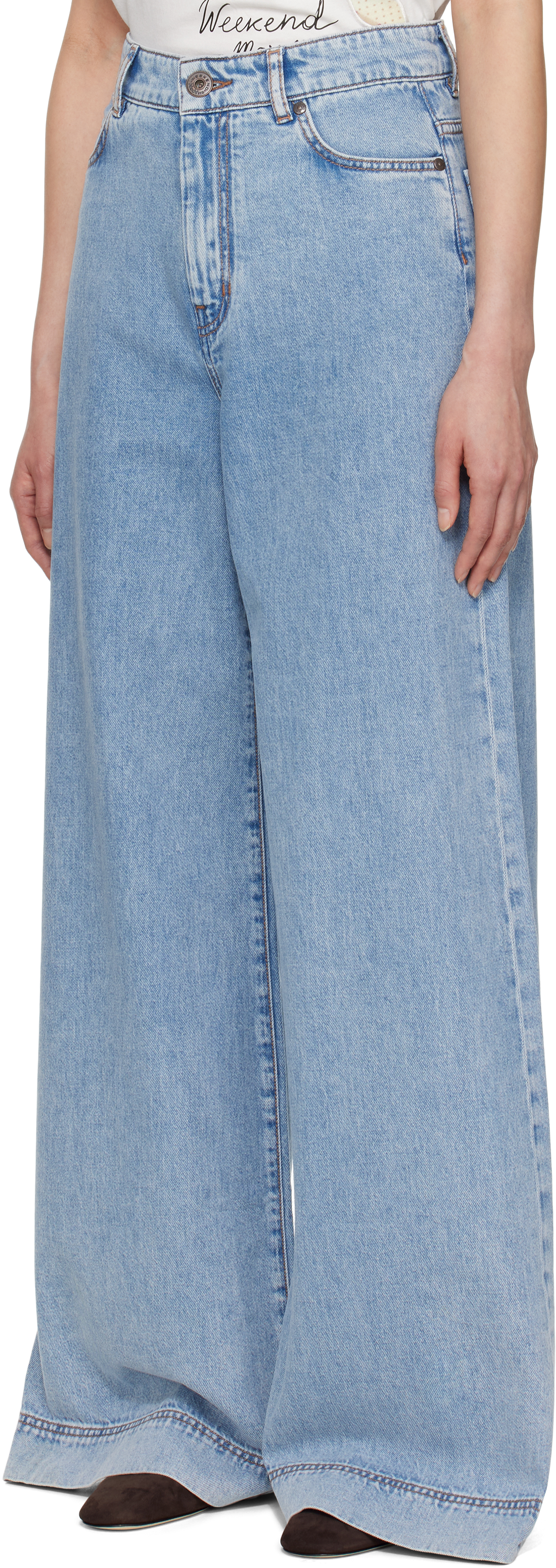 Weekend Max Mara Five-bag Jeans In 038 Navy