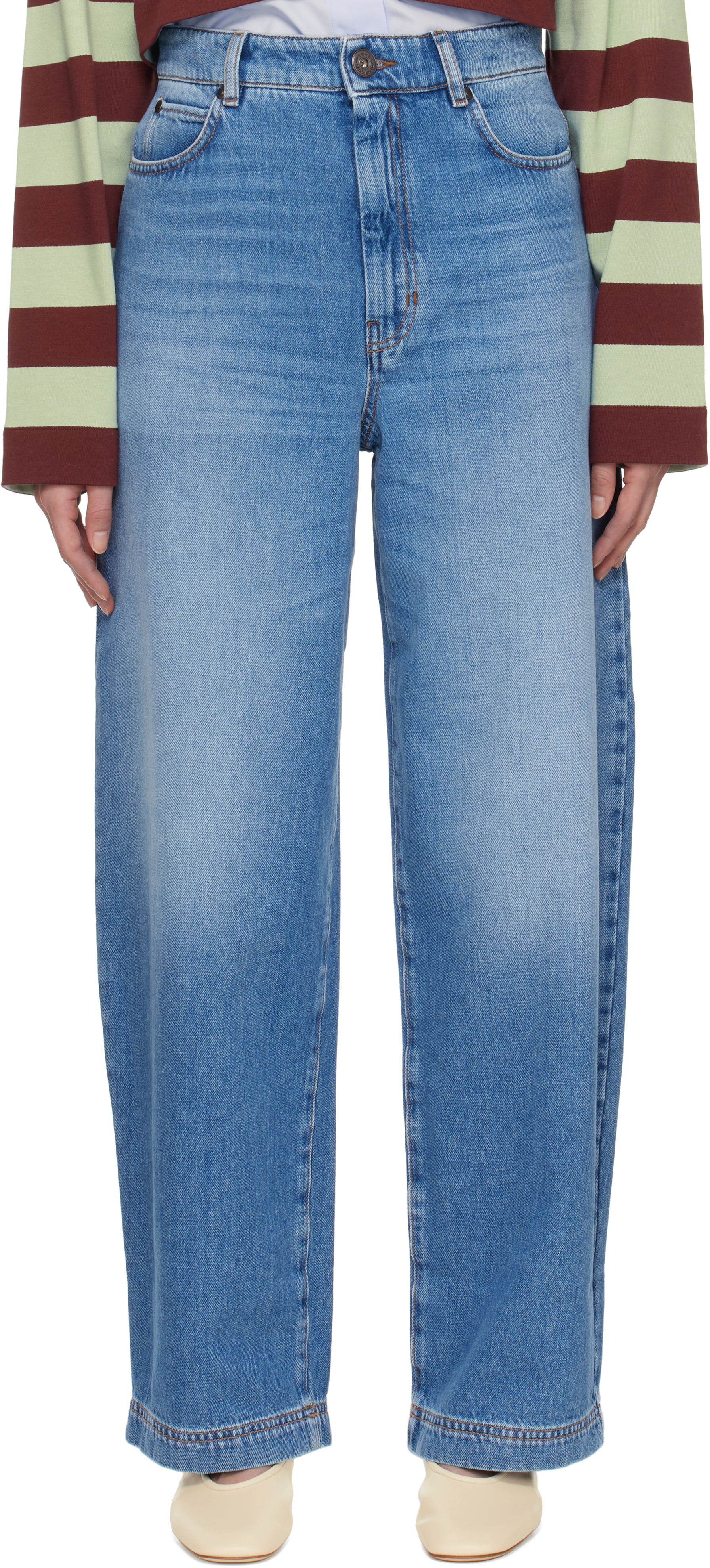 【WEEKEND Max Mara】ストレートジーンズ BRAVA Weekend Max Maraのブルー Brava ジーンズがセール中