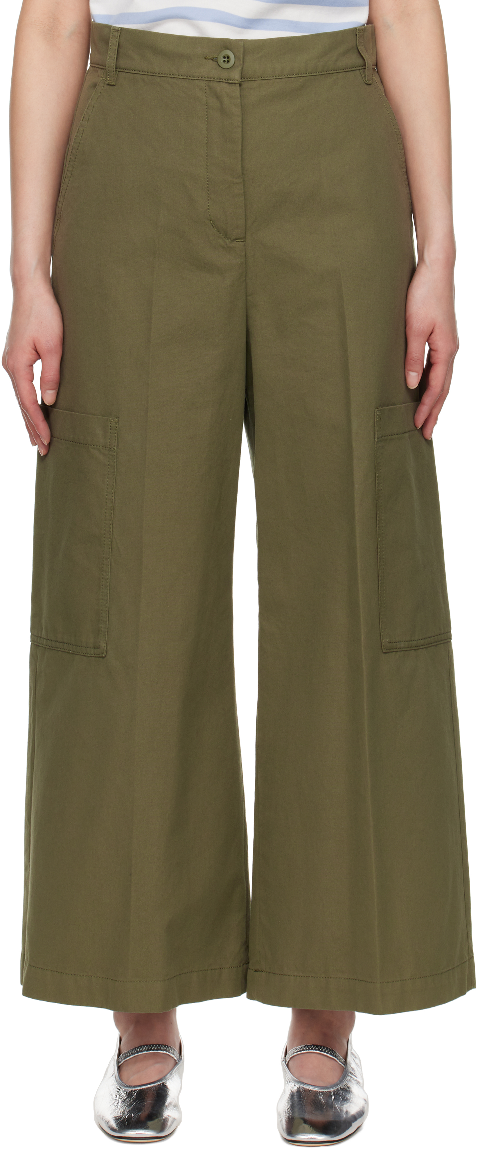 【関税込み】Weekend Max Mara カーキ Quiz トラウザーズ Weekend Max Maraのカーキ Quiz トラウザーズがセール中