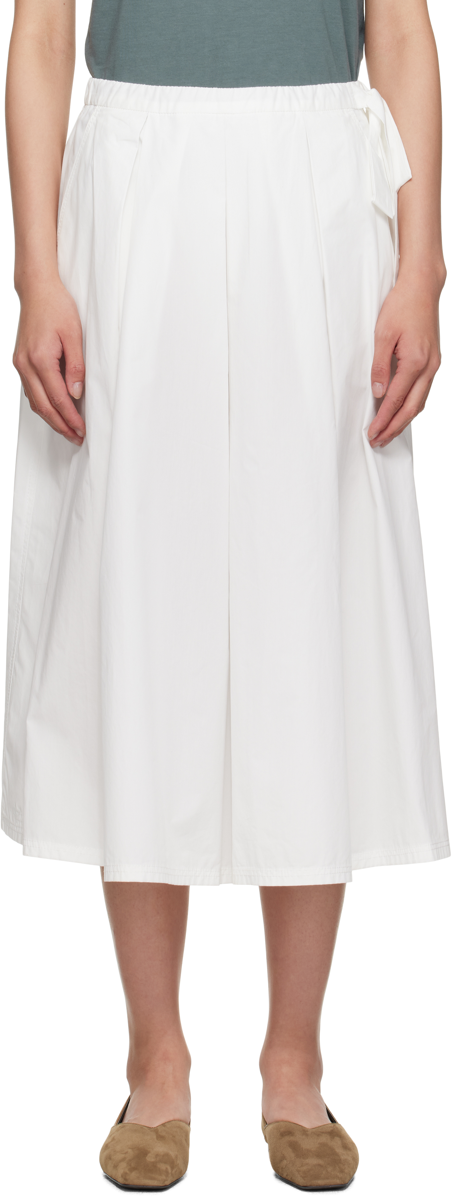 White Folk Midi Skirt