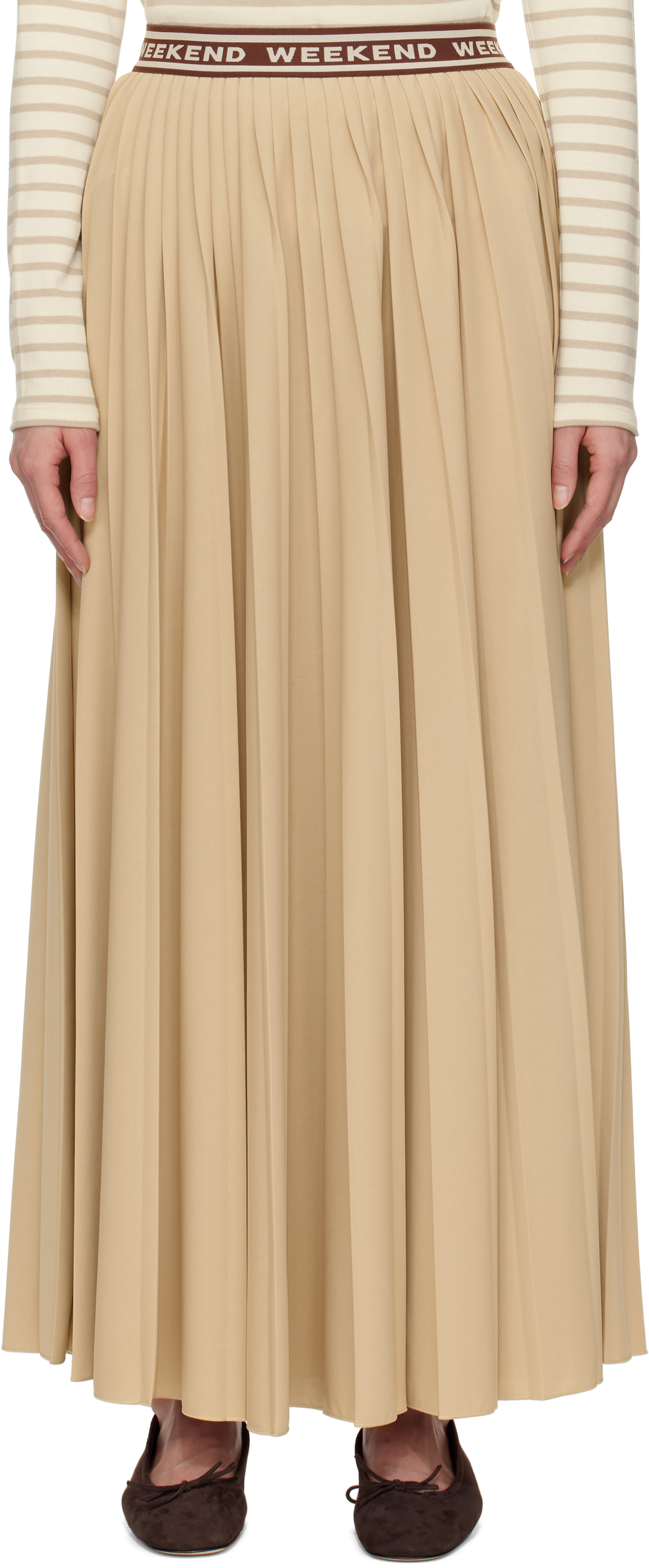 Tan Bleu Maxi Skirt