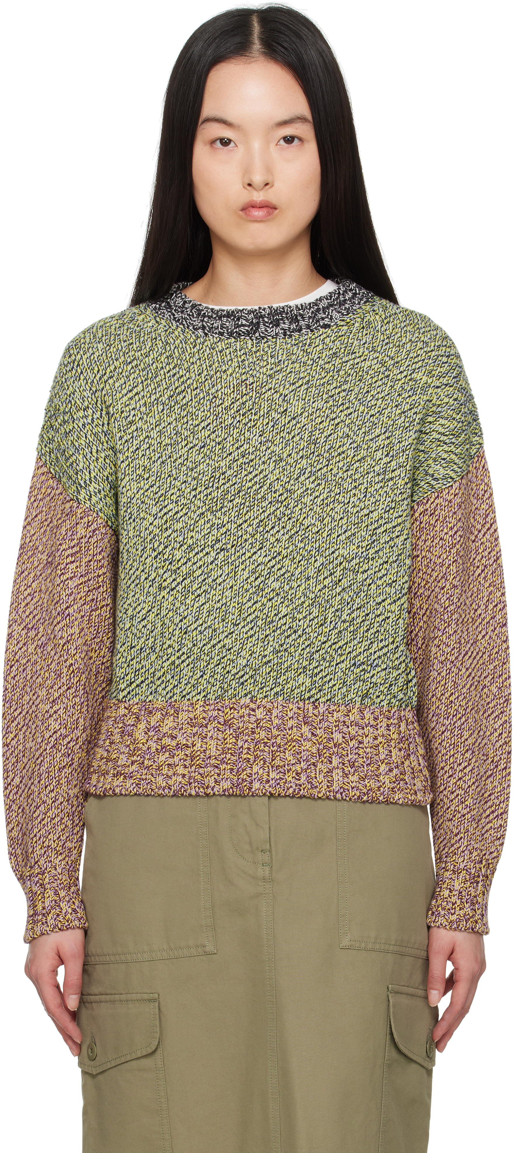 Max Mara 多色柄編みセーター Weekend Max Mara: マルチカラー Lola セーター | SSENSE 日本