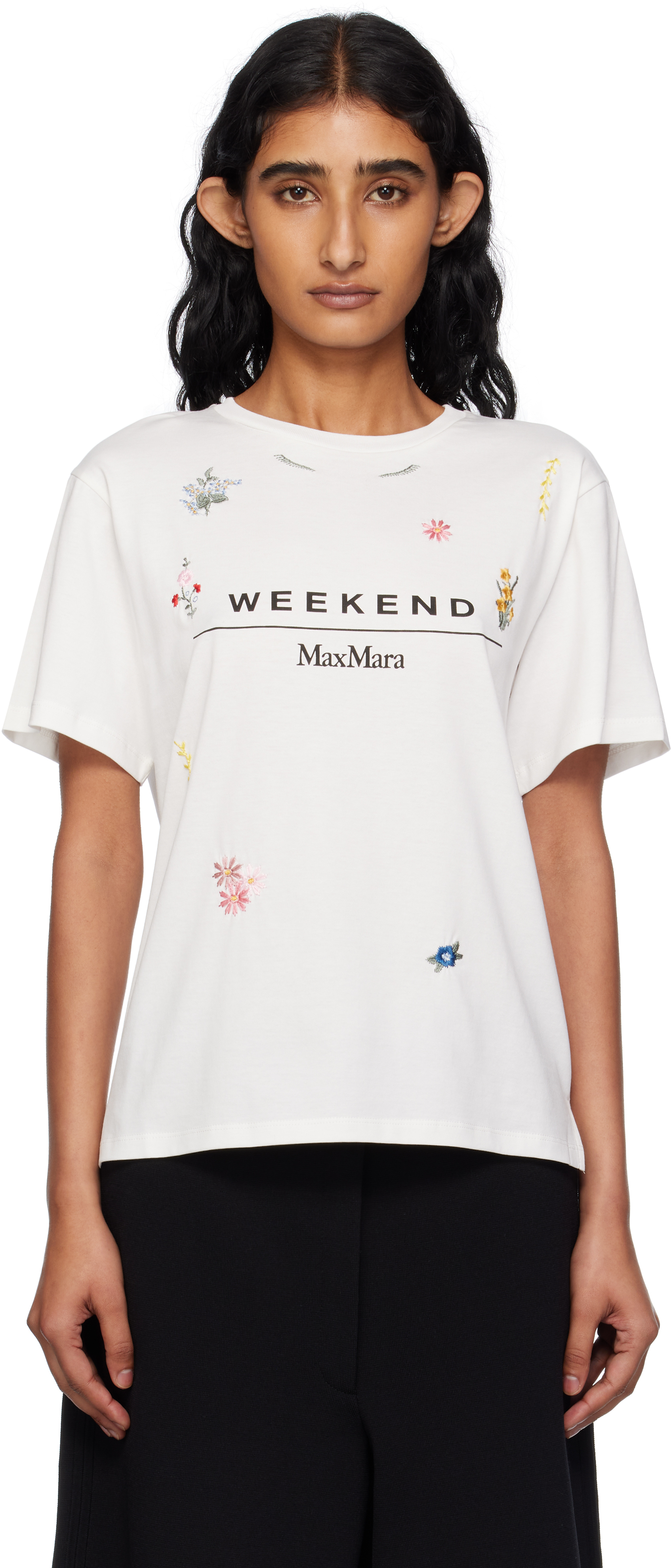 Weekend Max Mara White Olga T-shirt In White