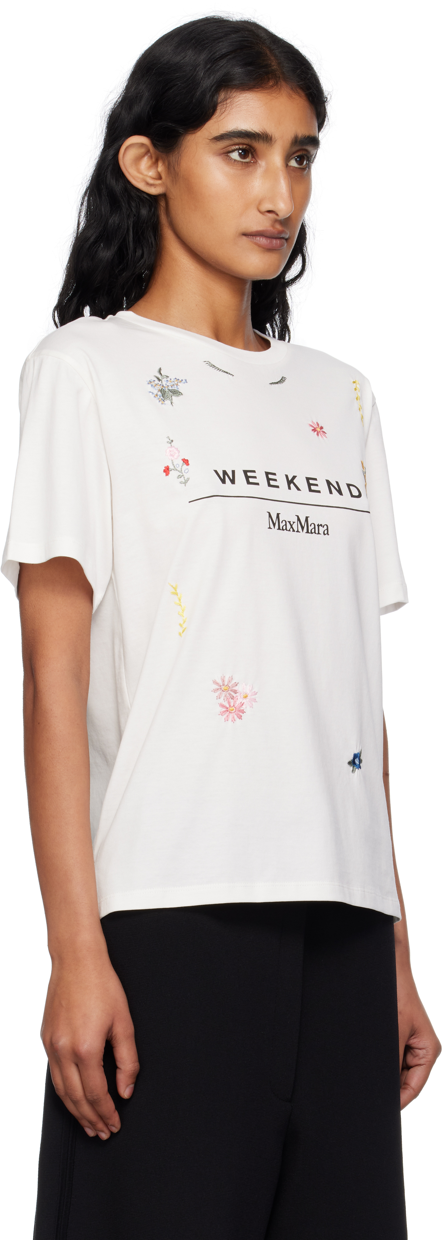 Weekend Max Mara White Olga T-shirt In White