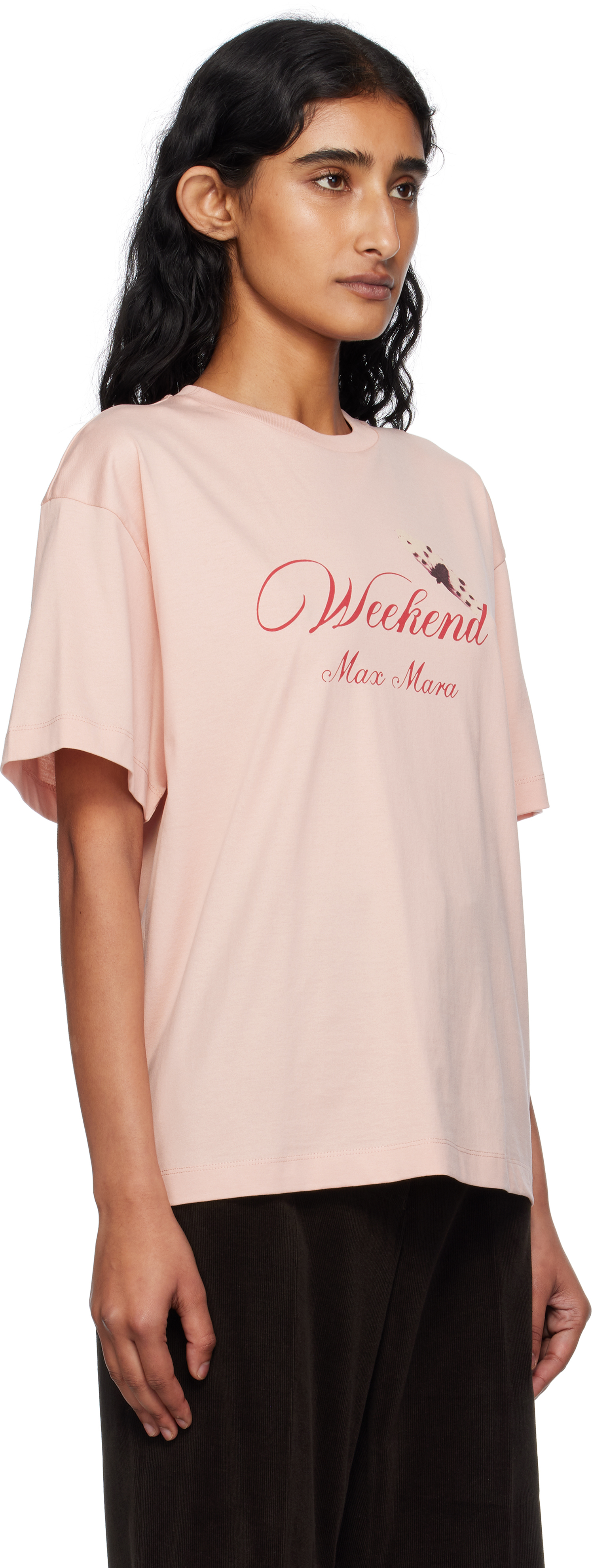 Weekend Max Mara Pink Radura T-shirt In Pink
