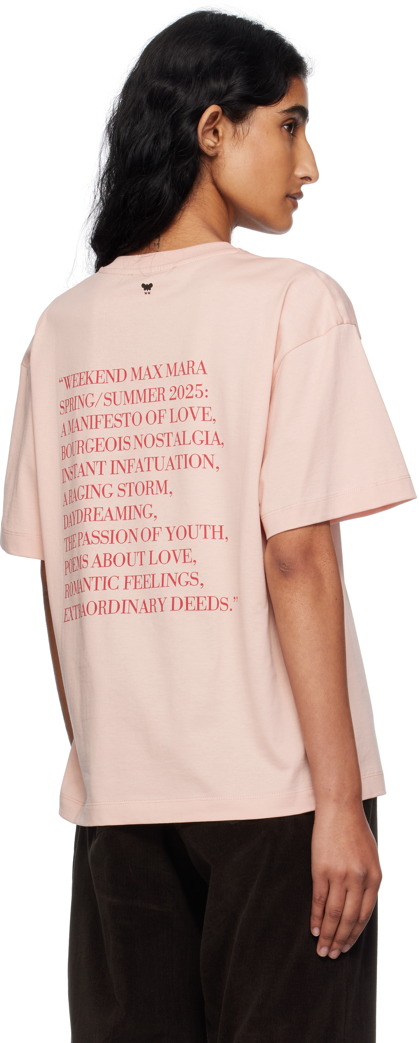 Weekend Max Mara Pink Radura T-shirt In Pink