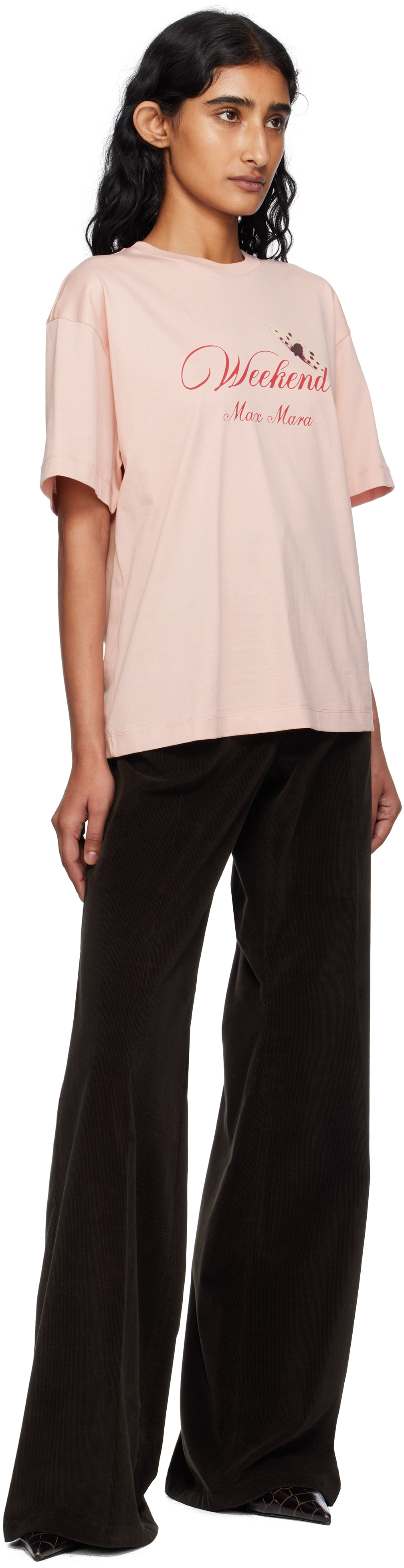 Weekend Max Mara Pink Radura T-shirt In Pink