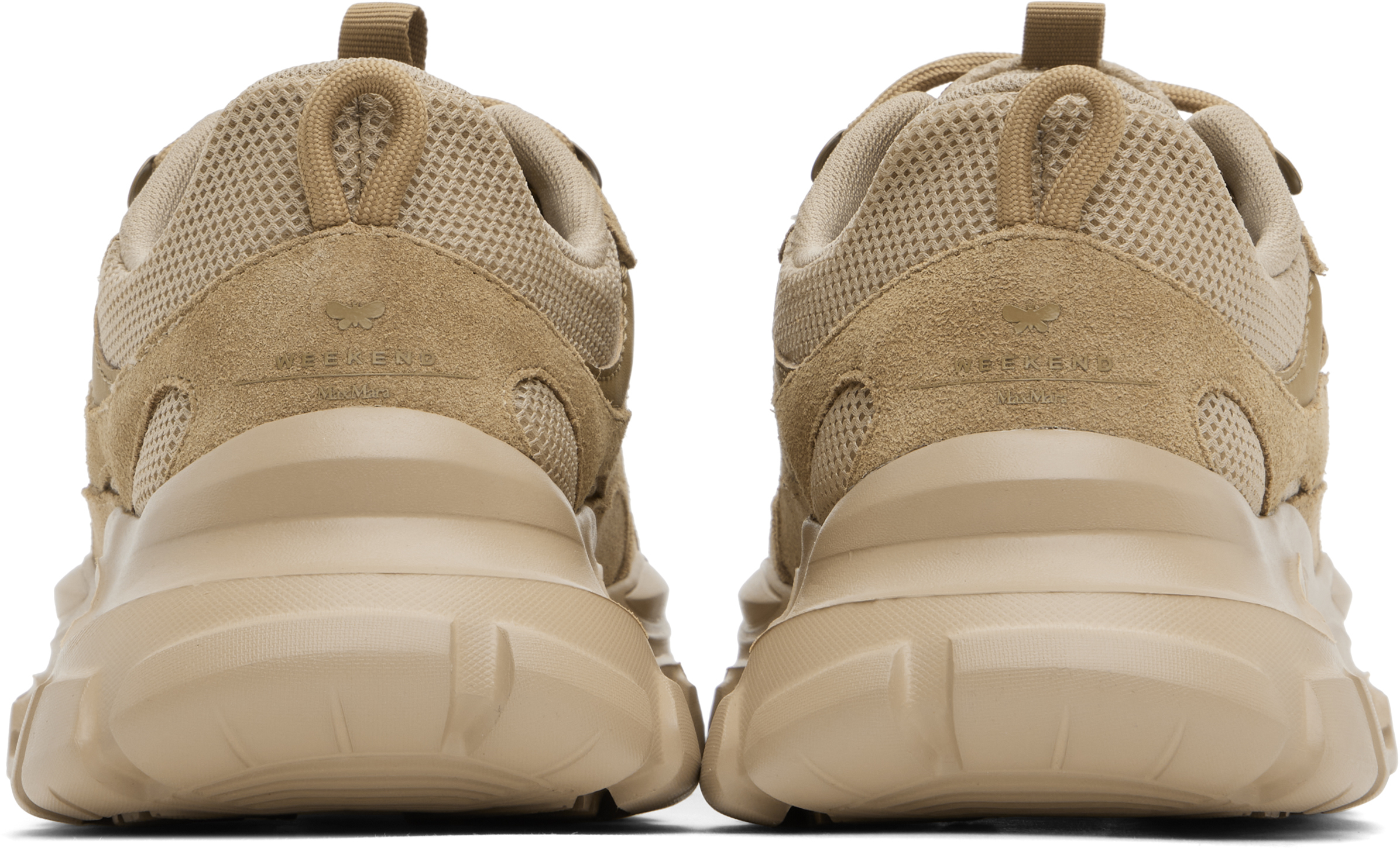 Weekend Max Mara Tan Bebbio Sneakers In 002 Camel