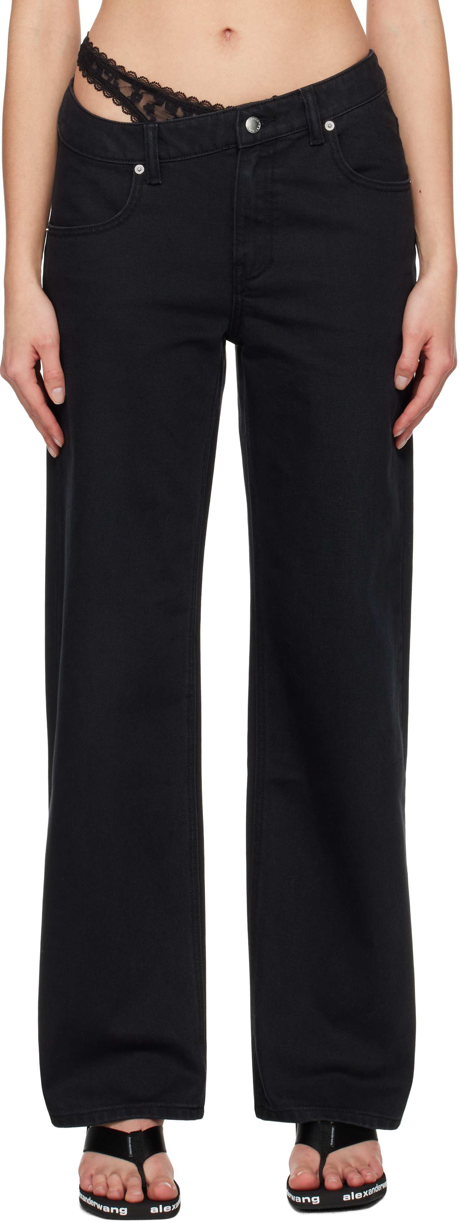 Alexander Wang アレキサンダーワン ジーンズ Pre-Styled 関送込 Alexander Wangのブラック Pre-Styled デニム ジーンズがセール中