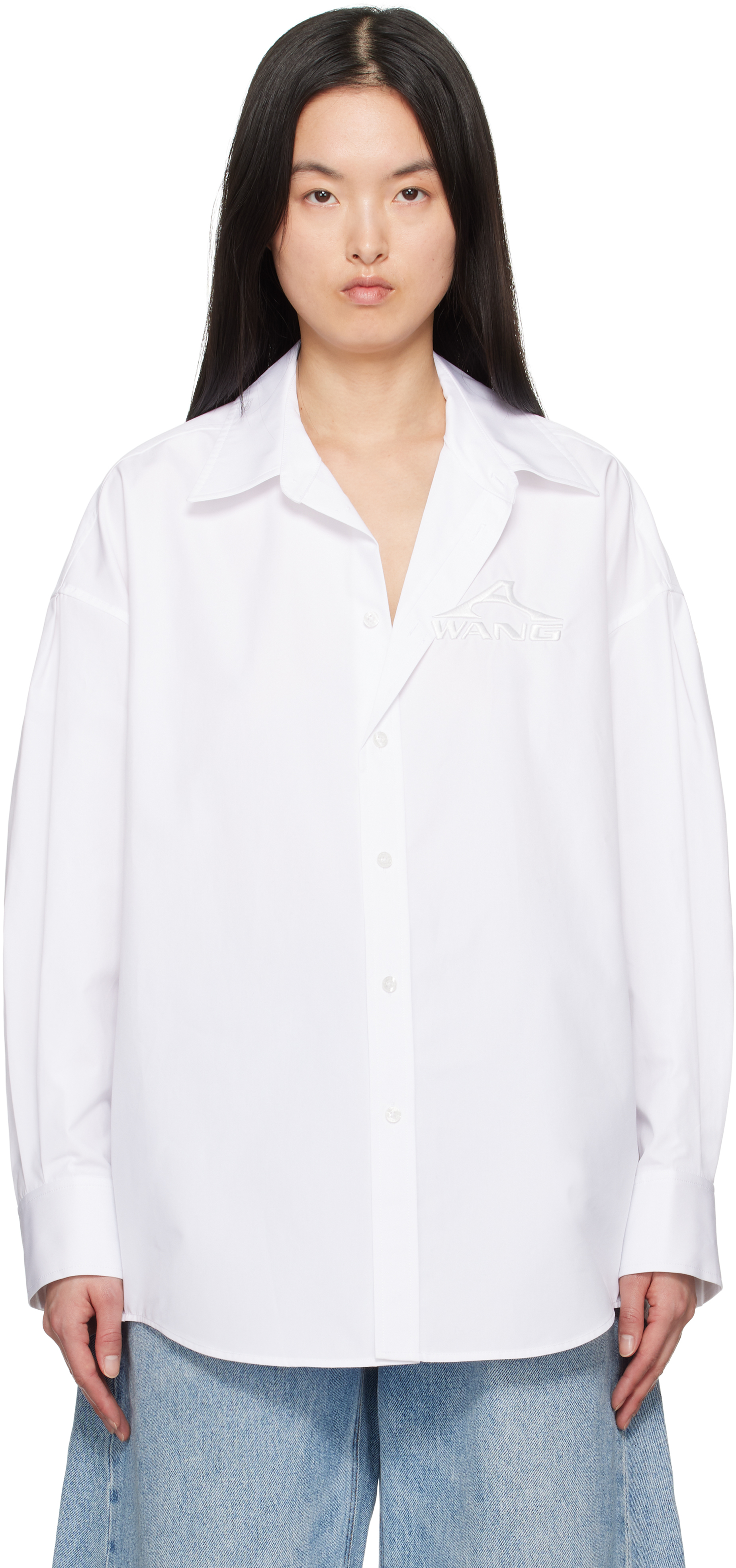 White Oversized Organic Cotton Shirt