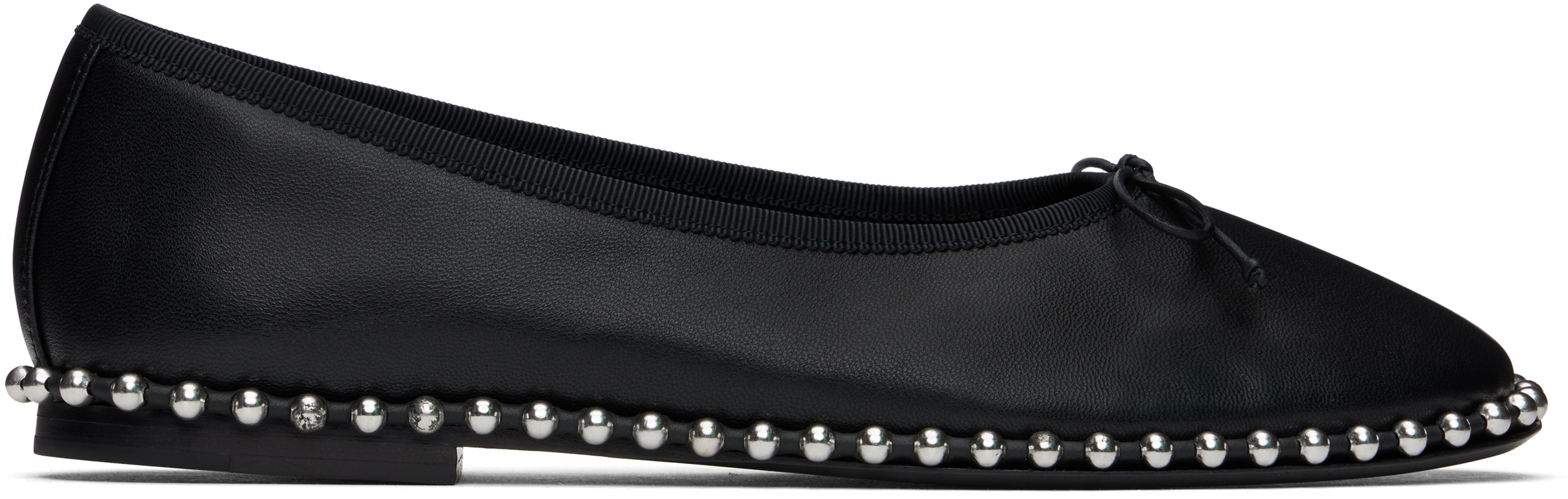 Black Lina Ballchain Ballerina Flats