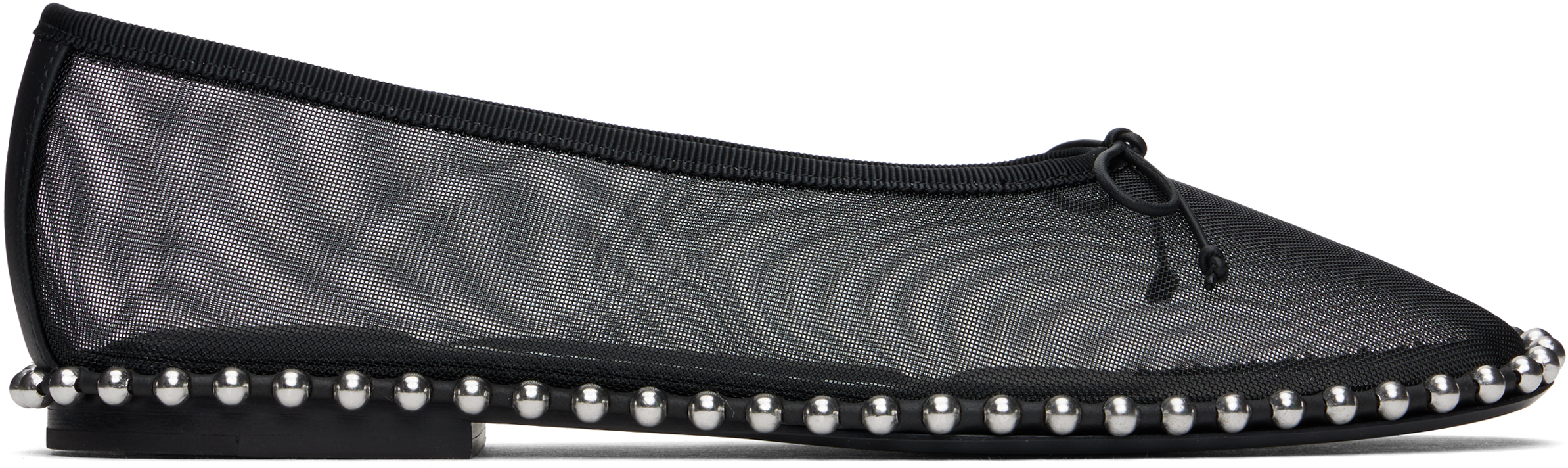Alexander Wangのブラック Lina Ballchain バレエシューズがセール中