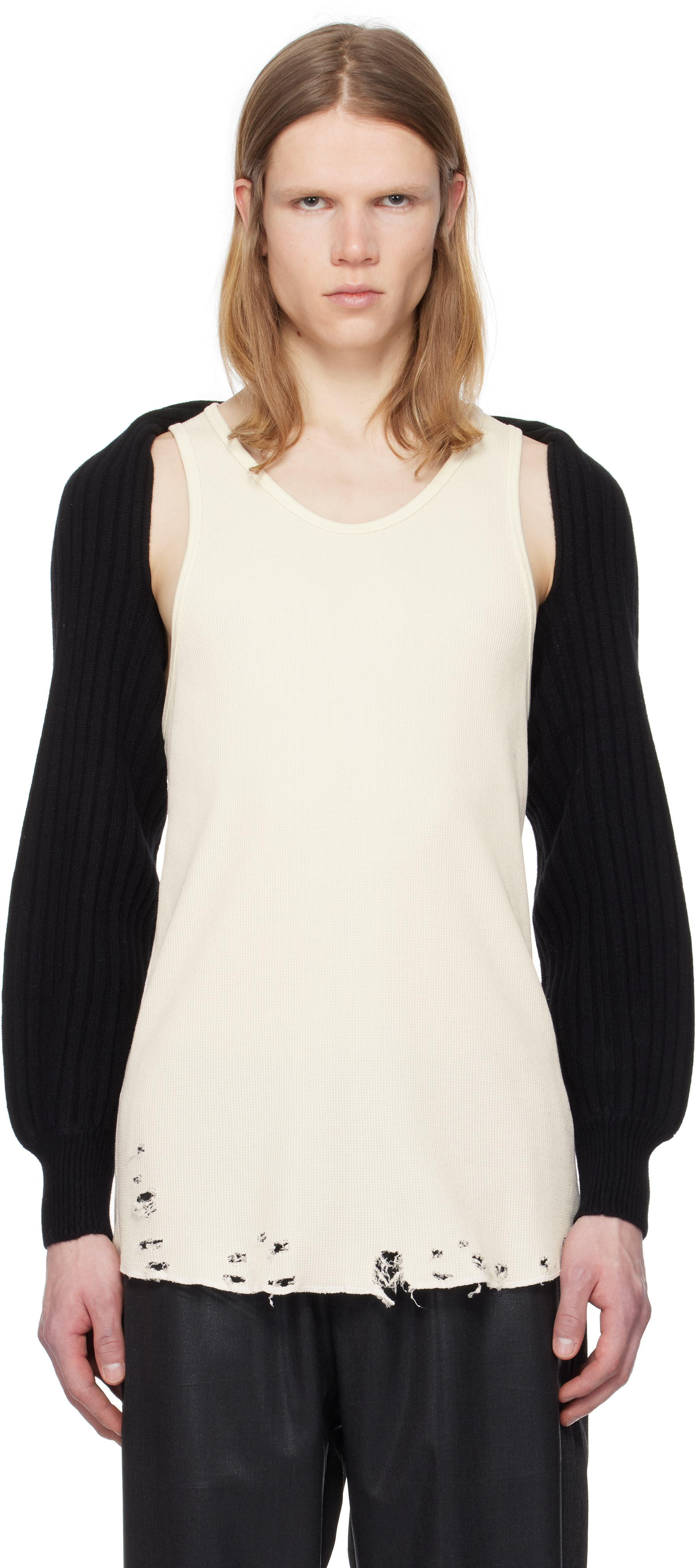 登場! Ribbed Hybrid Black Sleeves Sale on Wang Alexander by Scarf 小物