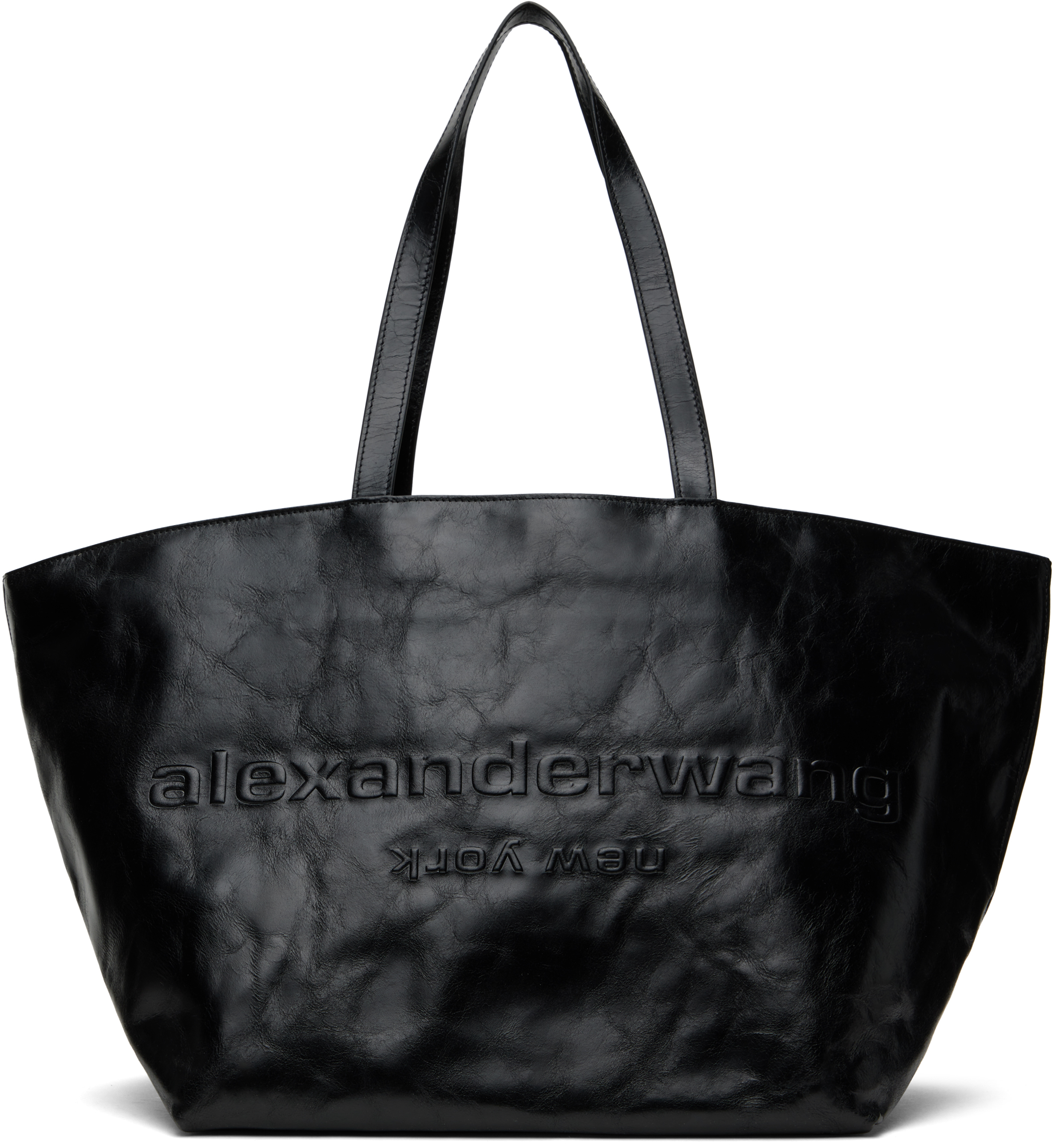 Alexander Wang: ブラック Punch トートバッグ | SSENSE 日本