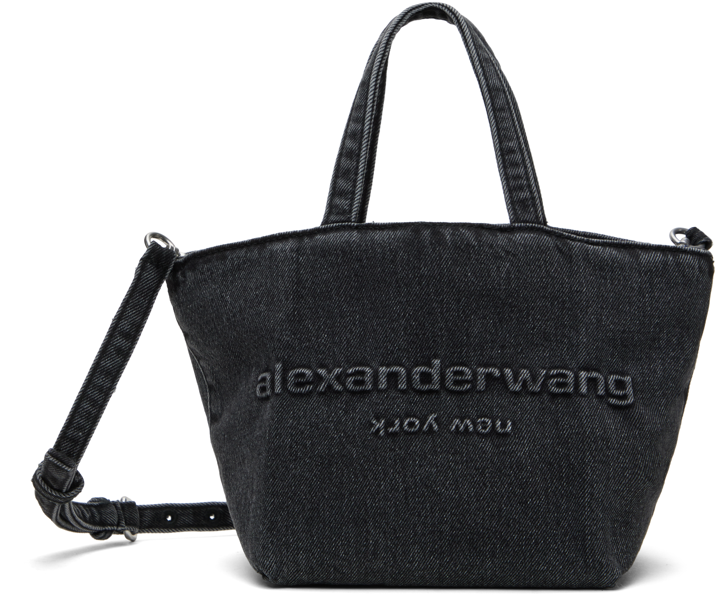 Alexander Wang ☆グレー スモール Punch トートバッグ alexander wang - 【ラスト1点】PUNCH SMALL TOTE W/ STRAP