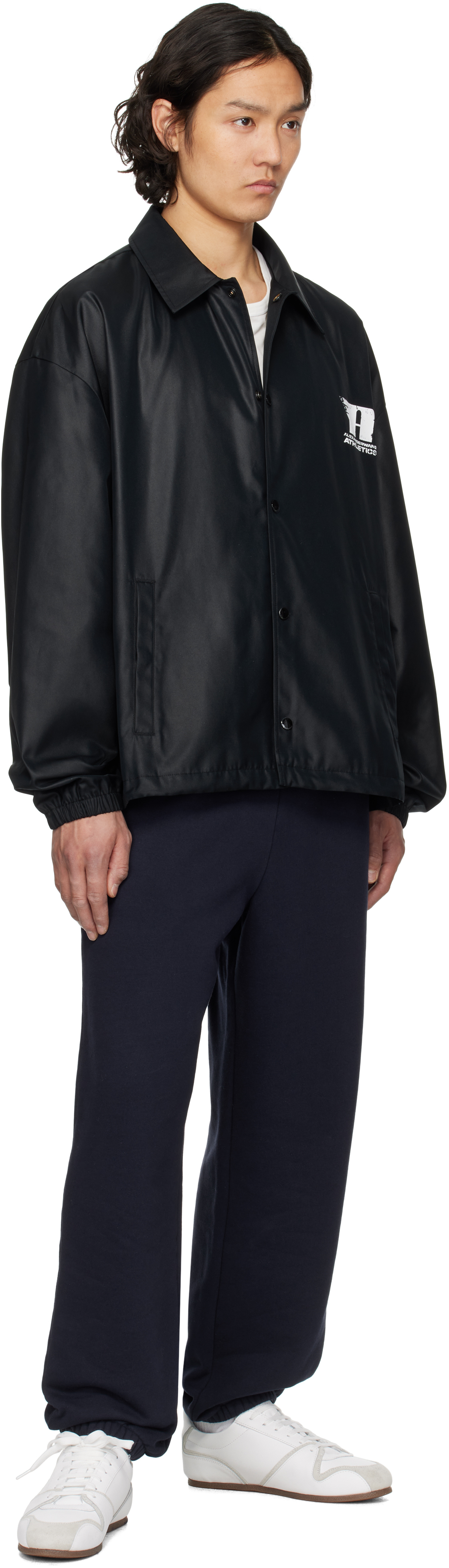 Alexander Wang Logo-print Jacket In Black
