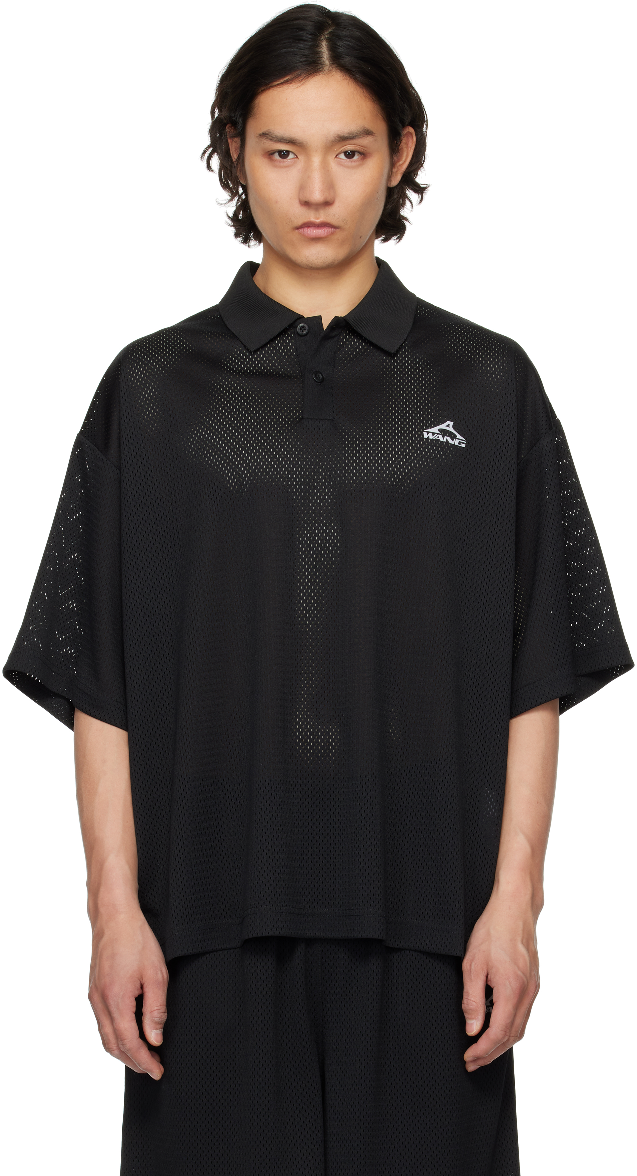 Alexander Wang パフロゴ　オーバーサイズ　ポロトップ Alexander Wang パフロゴ オーバーサイズ ポロトップ