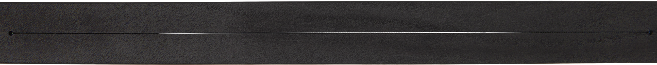 MM6 MAISON MARGIELA BLACK VACCHETTA BELT