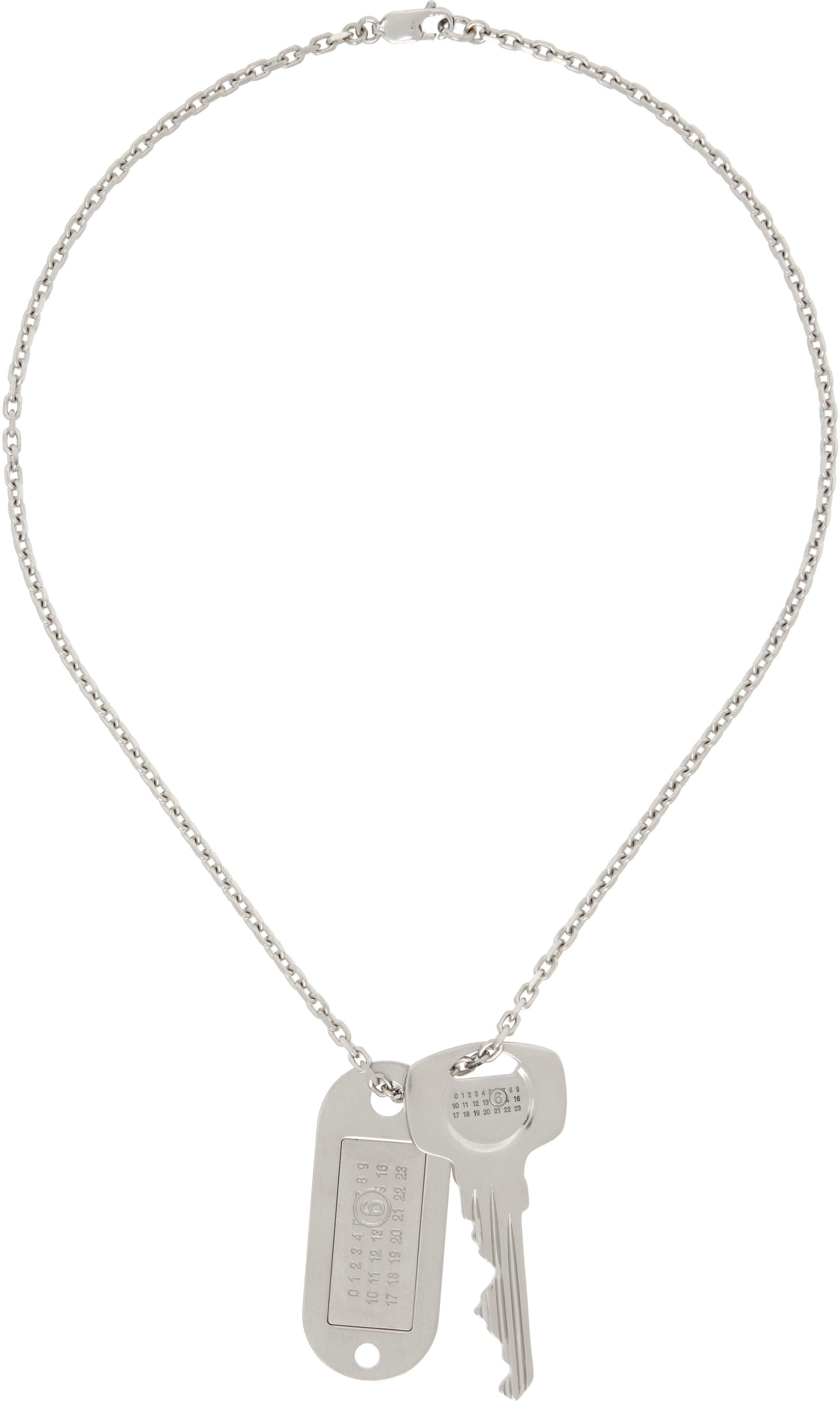 Maison margiela key necklace discount