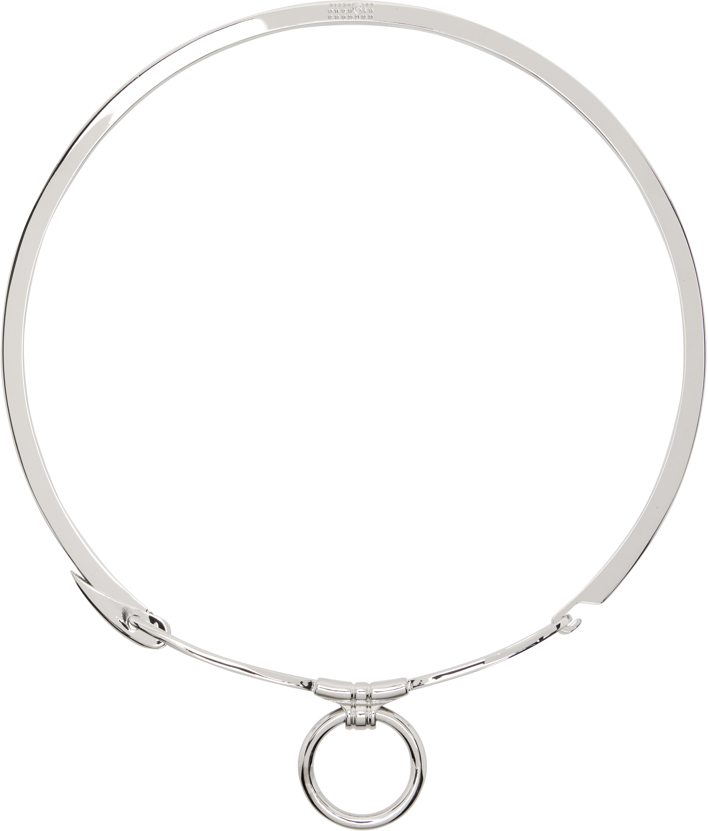 MM6 MAISON MARGIELA SILVER KEYCHAIN CHOKER