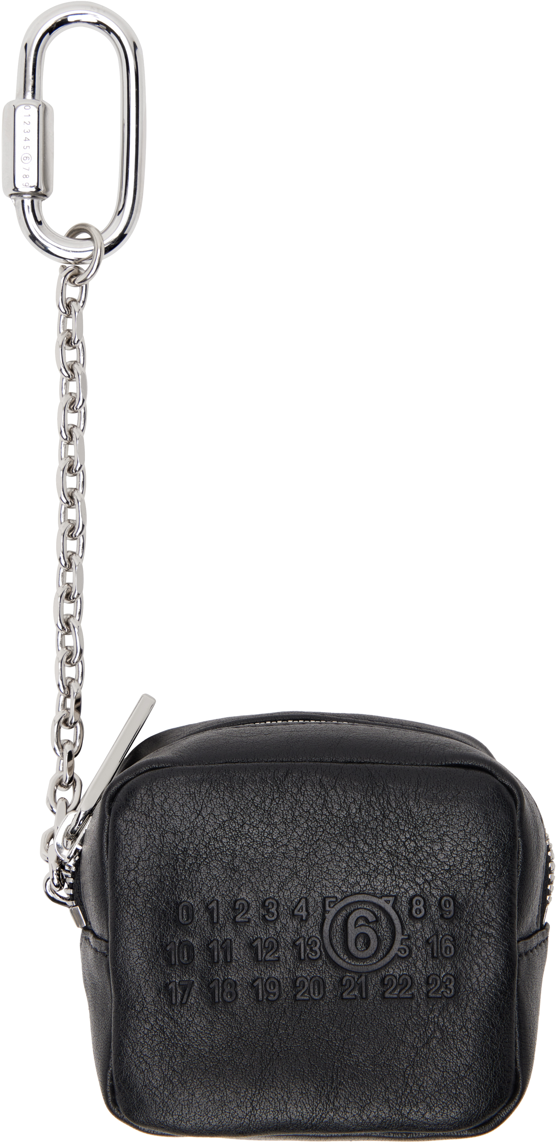 ＜MM6 Maison Margiela＞カーフスキン コインケース ブラック エムエムシックス メゾンマルジェラ MM6 Maison Margiela コイン
