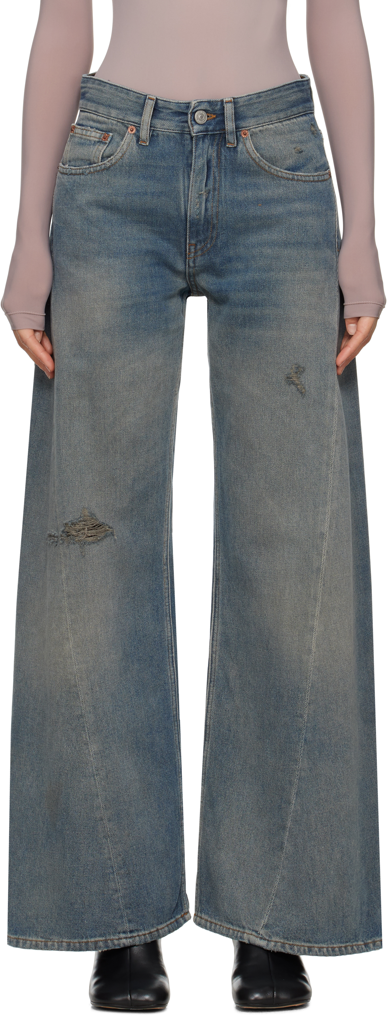 Blue Distressed Jeans