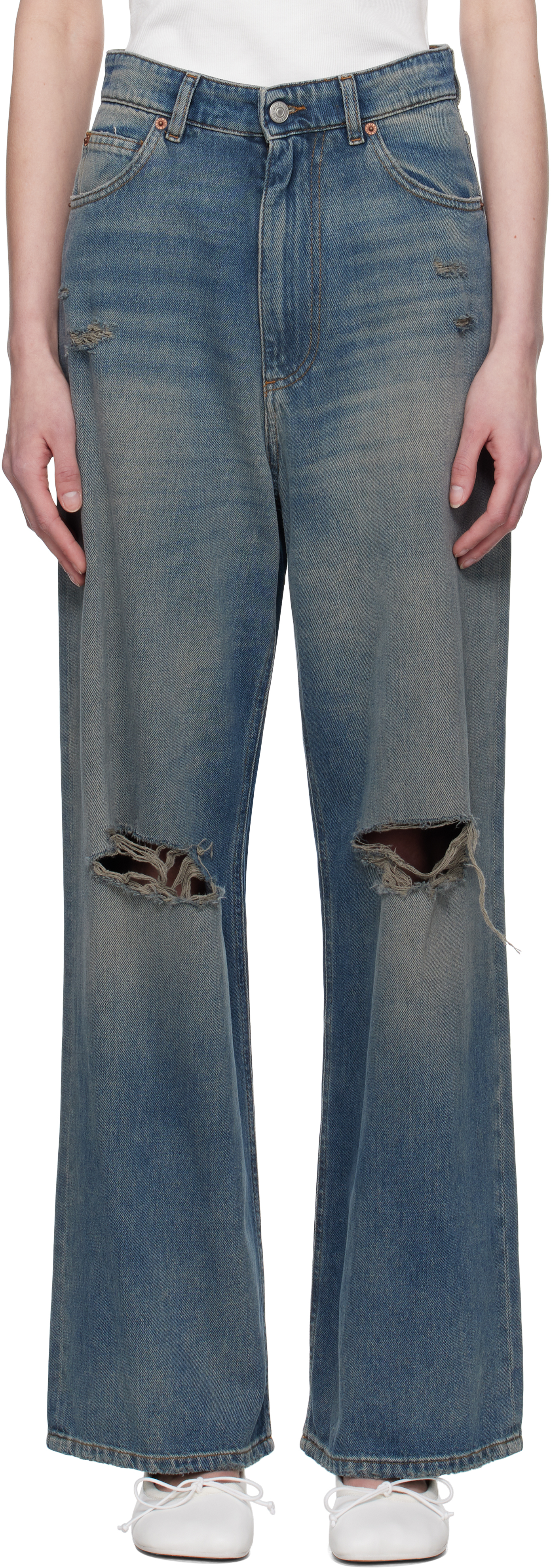 Mm6 Maison Margiela jeans for Women | SSENSE