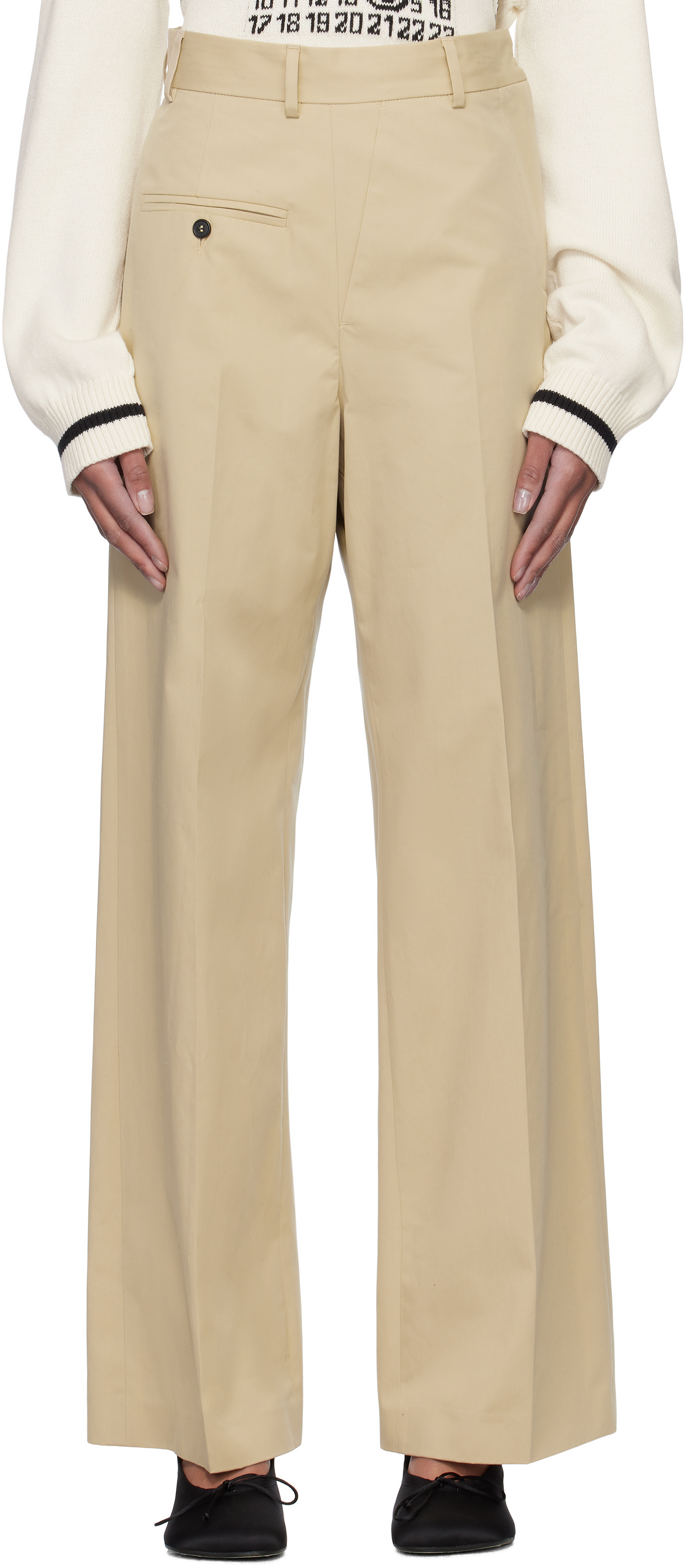 Tan Tailoring Twisted Trousers