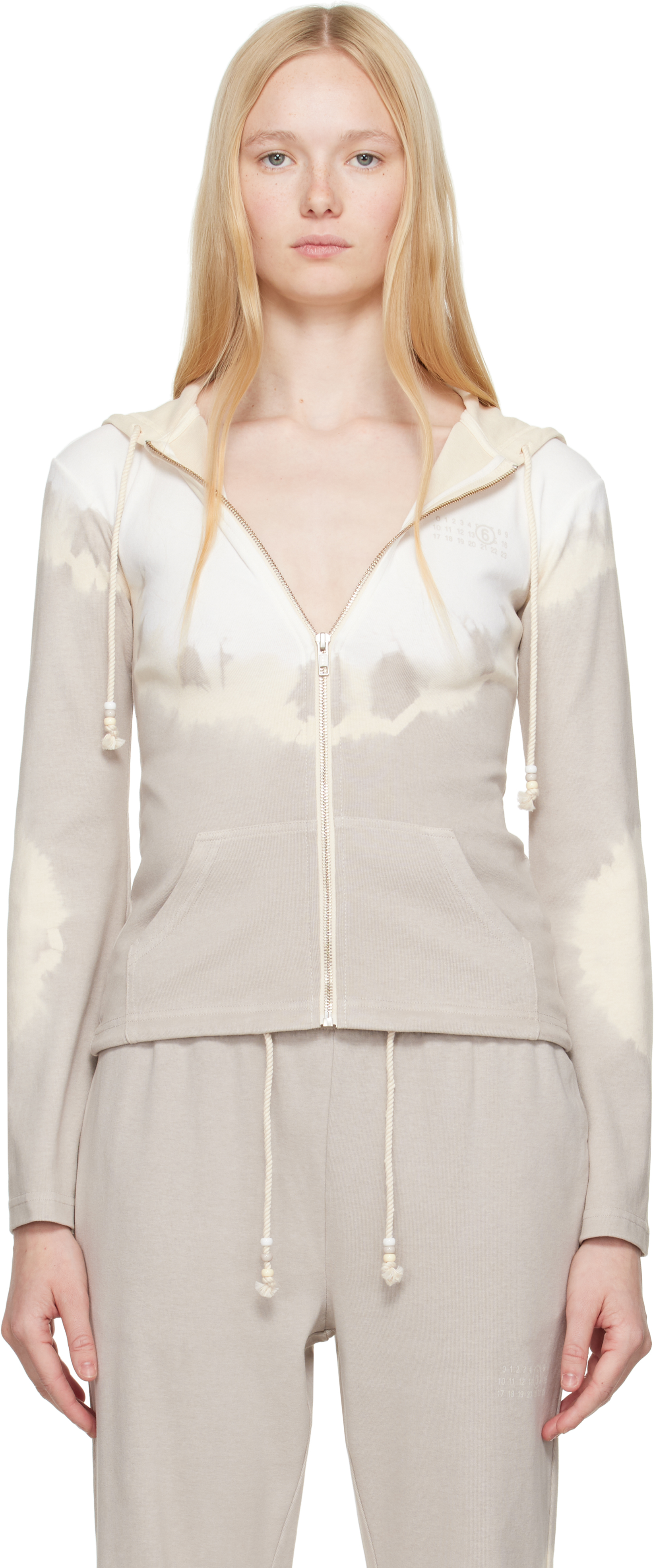 MM6 Maison Margiela Numeric カットオフエッジ パーカー
