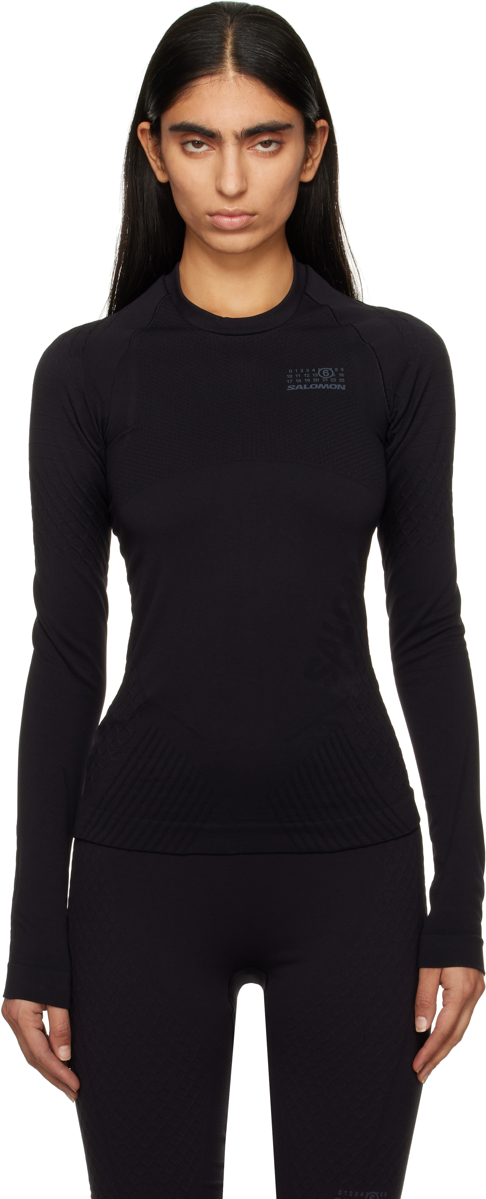 Black Salomon Edition Jacquard Long-Sleeved T-shirt