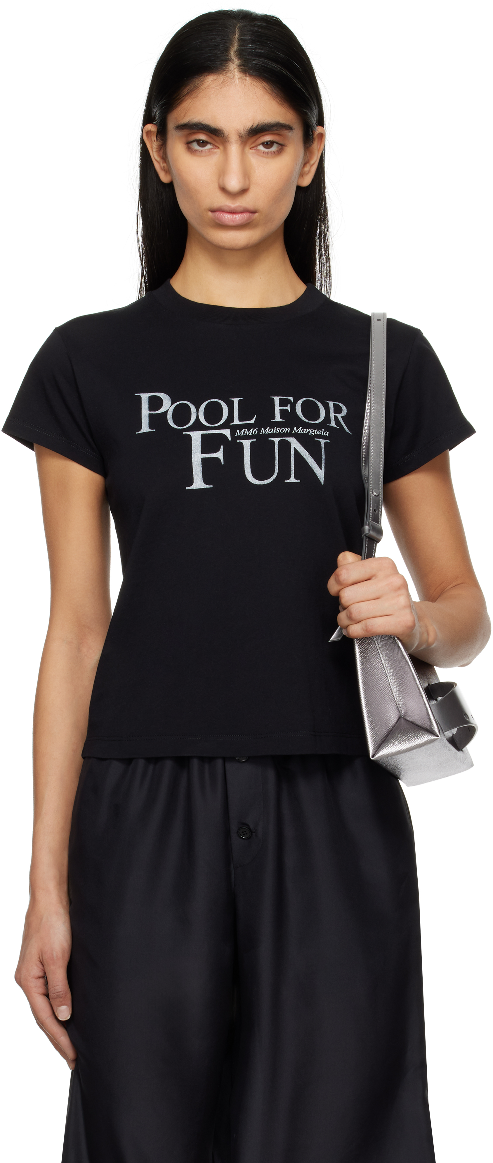 Black Pool Print T-shirt