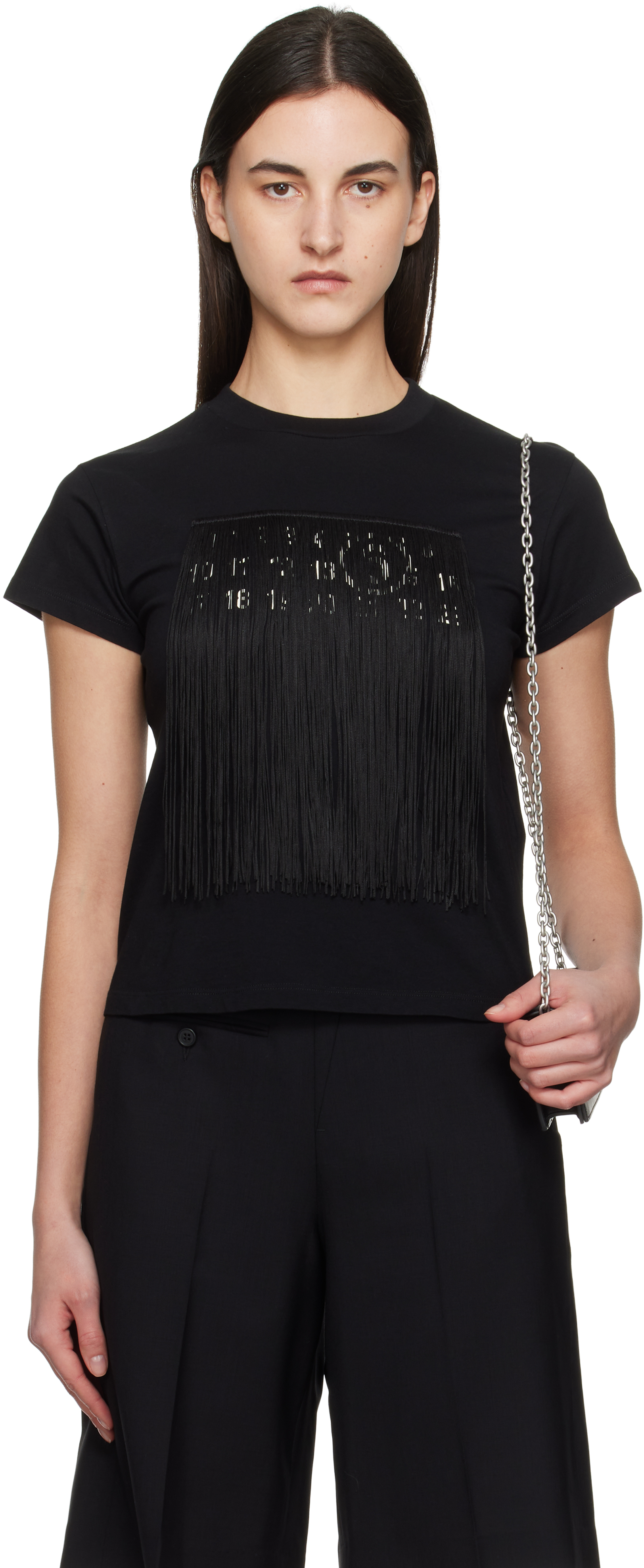 Black Fringe Logo T-shirt