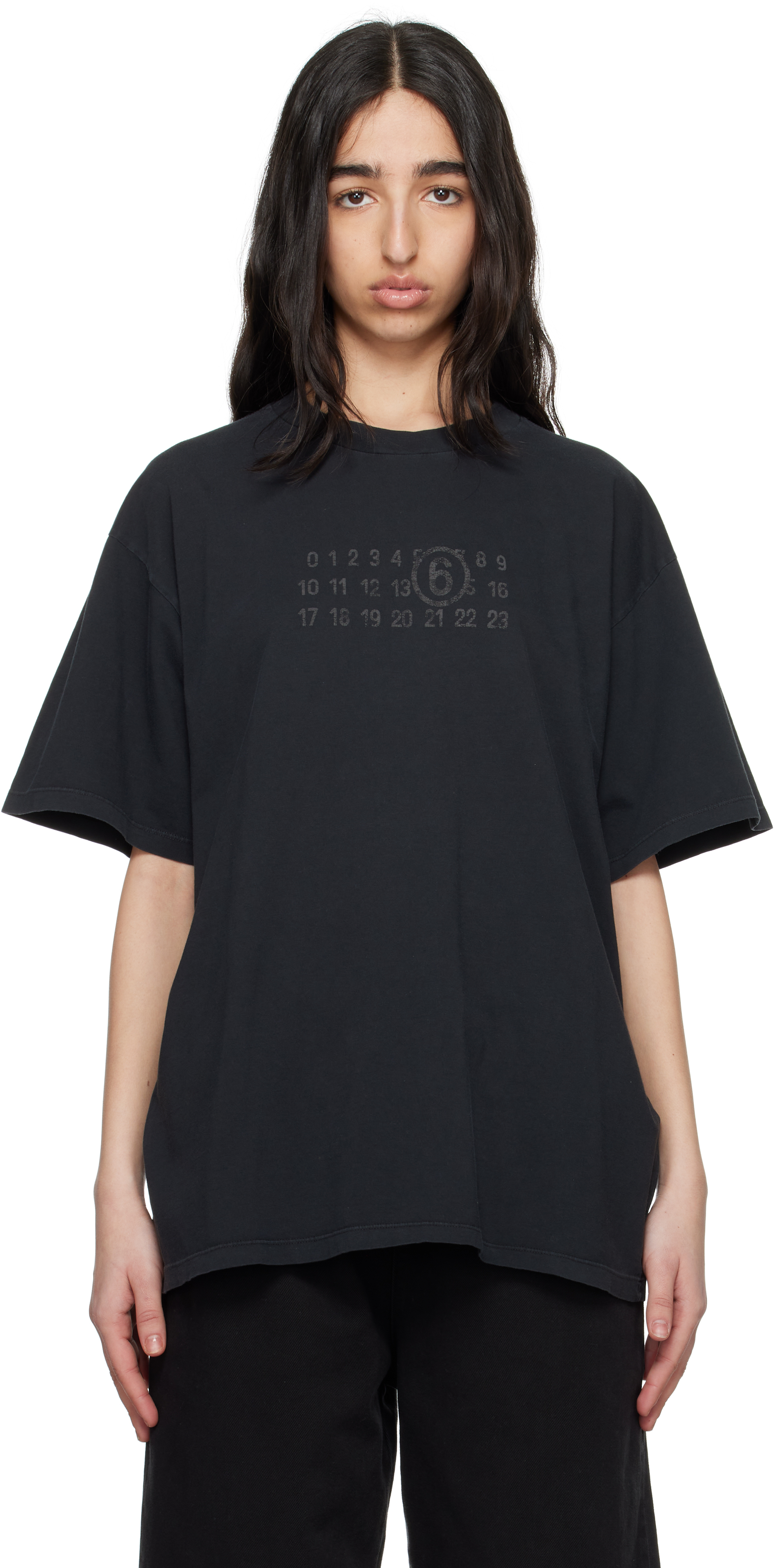 【MM6 Maison Margiela】インターロックコットンジャージTシャツ コットンジャージー MM6 Maison Margiela(エムエムシックス) T
