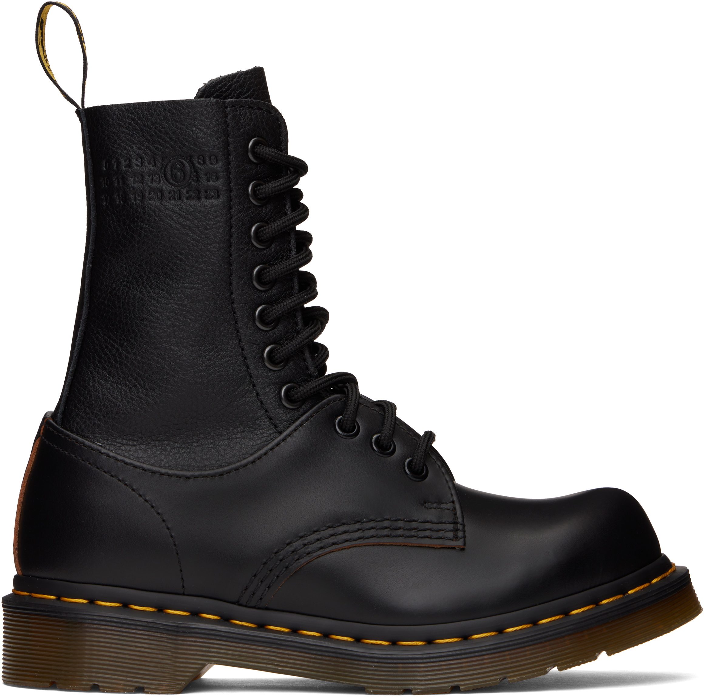 Black Dr. Martens Edition 10 Eye Twisted and Reimagined 85 LAS Boots