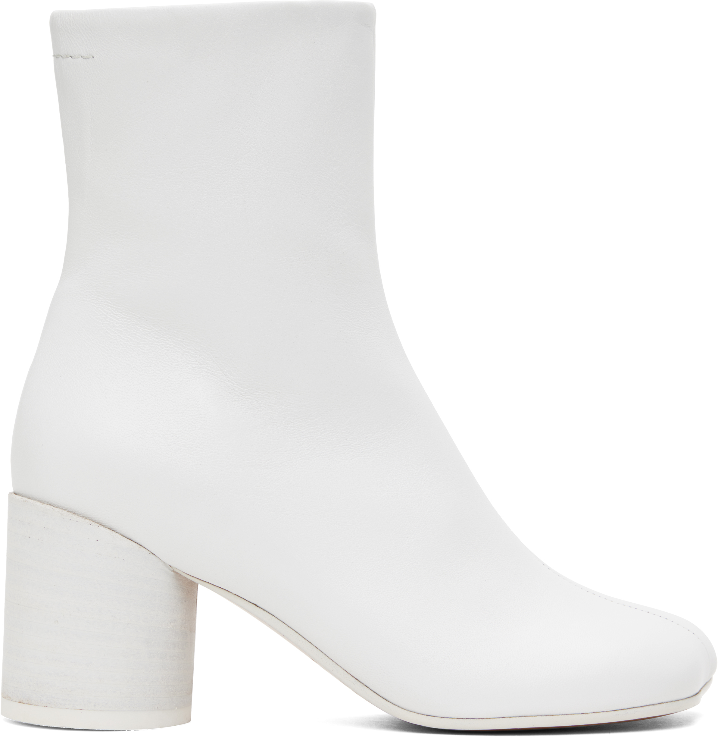 White Anatomic Ankle Boots
