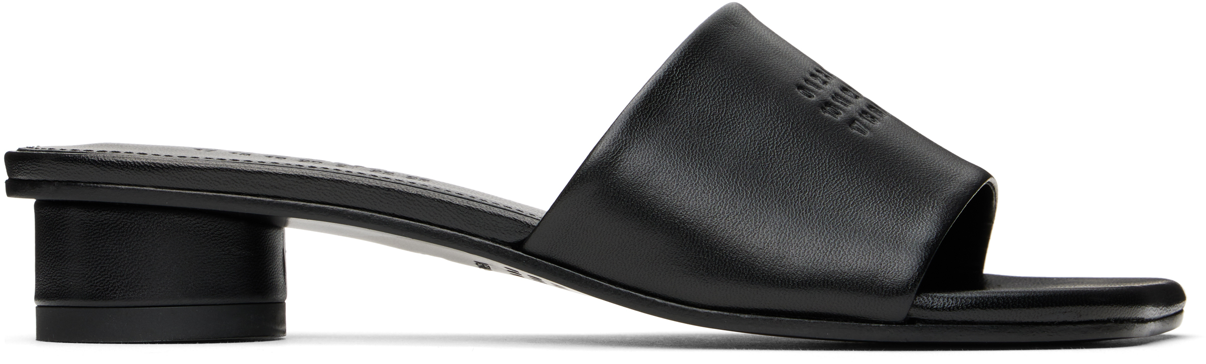 Mm6 Maison Margiela Black Anatomic Heeled Sandals